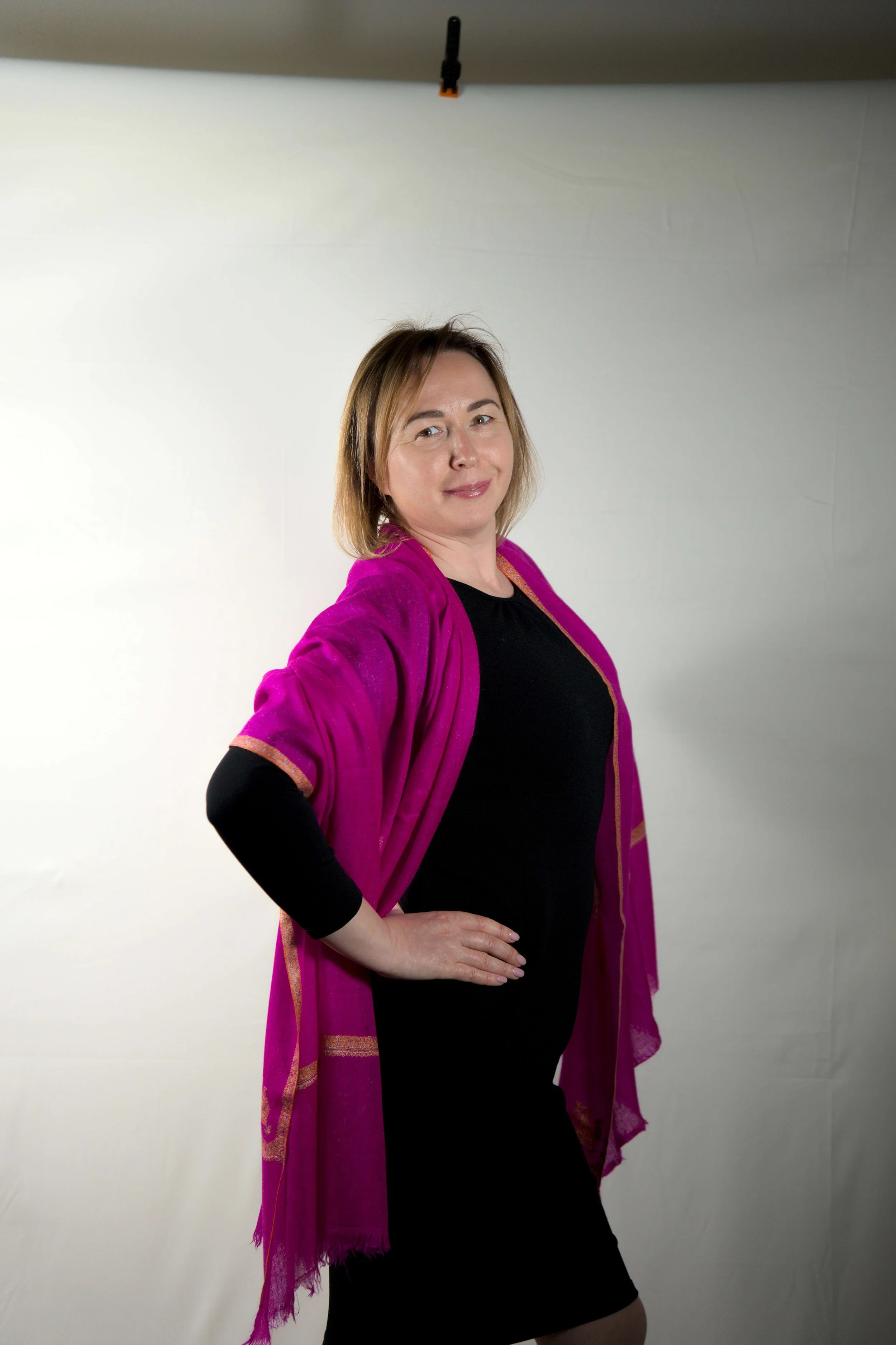 Pashmina shawl embroidery border