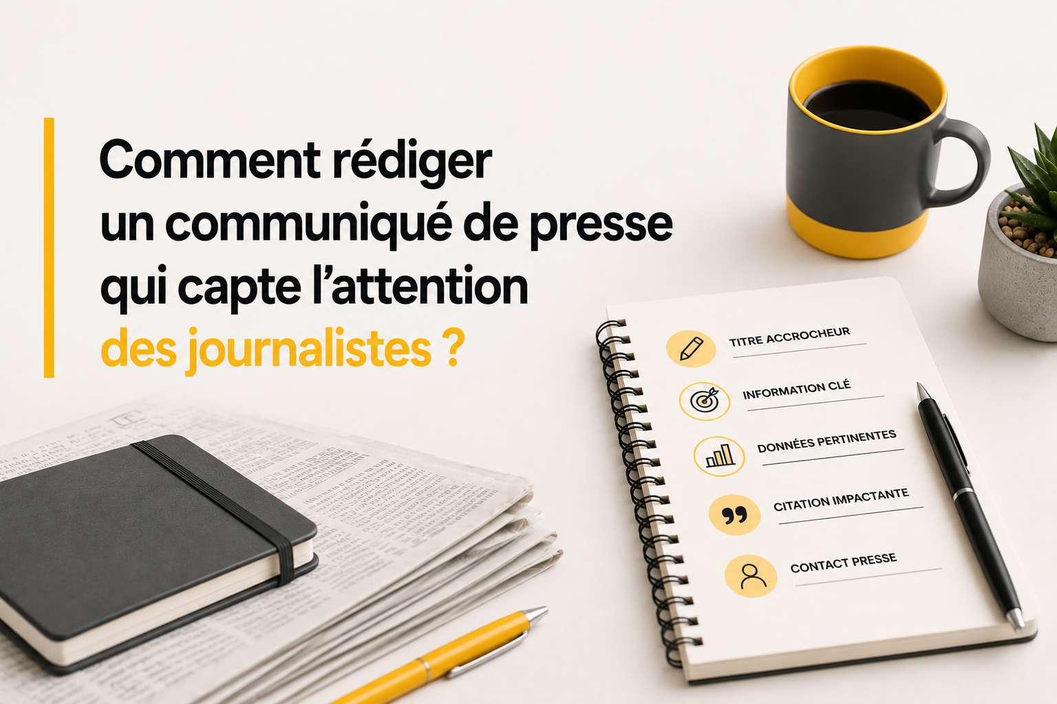 Comment rédiger un communiqué de presse qui capte l’attention des journalistes ?