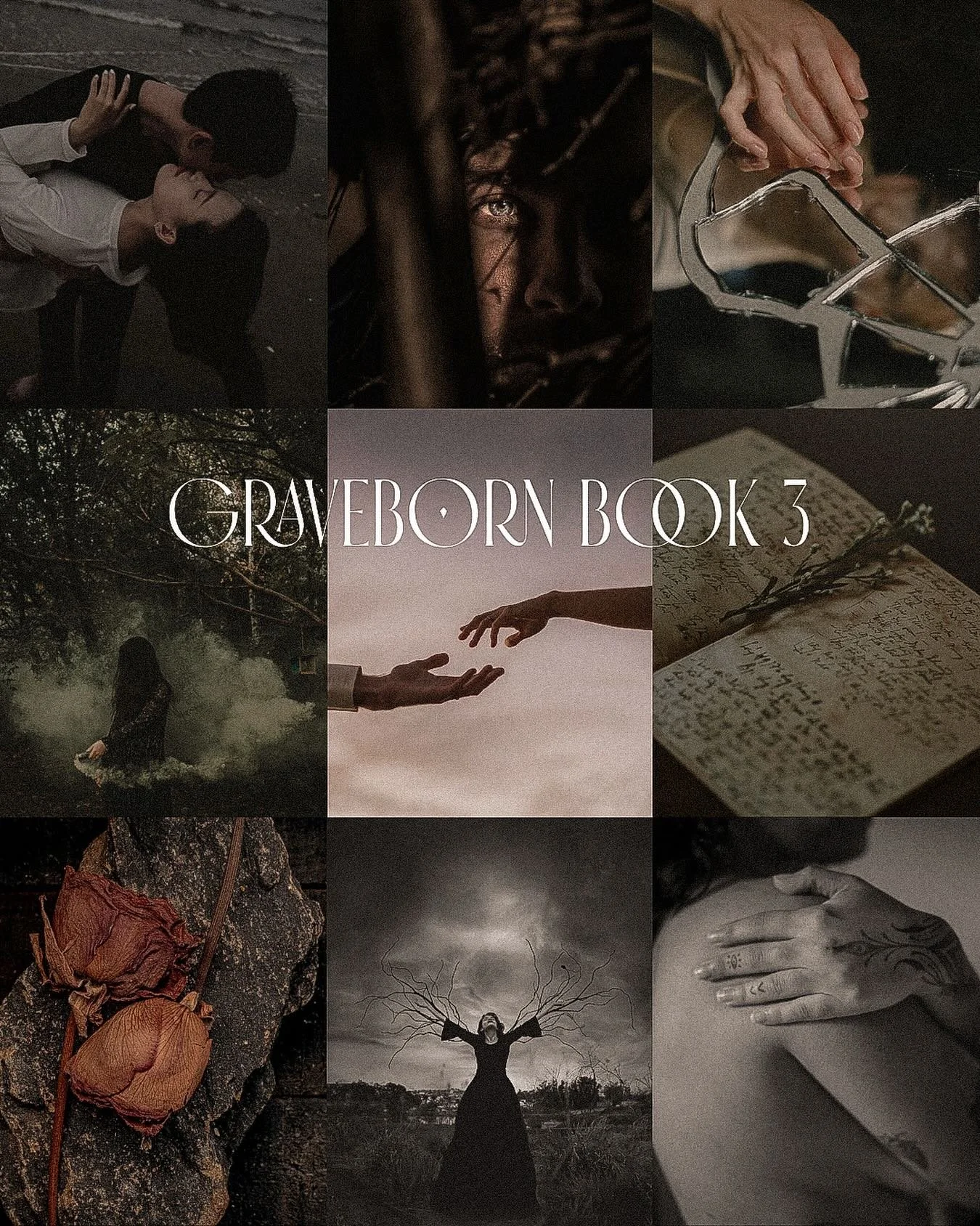 Hi 🤭 

Can I offer you a little Graveborn Book 3 mood board for your Wednesday? 

I haven&rsquo;t shared much about the book because I&rsquo;m still trying to finish the first draft. It&rsquo;s challenged me all the way, but I&rsquo;m chipping away 