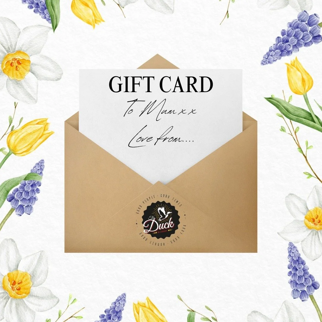 Make Mum's day this Mother's Day! 🌻

Enjoy a complimentary cocktail for Mum from our bespoke cocktail menu, and live music from George Holloway between 6:30pm - 8:30pm.

Looking for the perfect gift? Our gift cards are available online! 

 #Mothersd