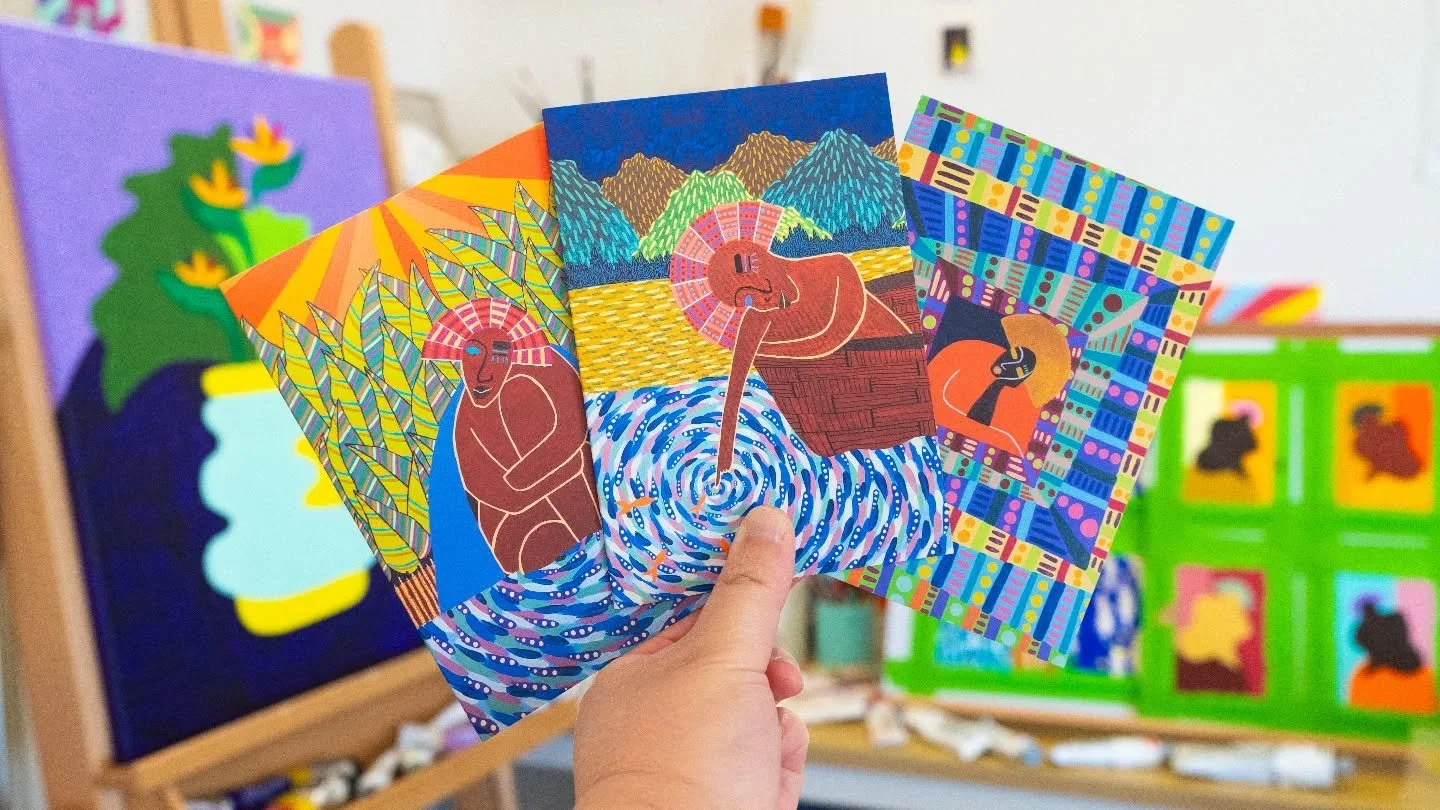 Greeting Card Season is almost here! 🌻 

I have a few designs up on my Etsy shop as well as postcards. 

Fun and thought-provoking greeting cards to gift to your friends and family for the upcoming holidays! 

Support small artists instead of big co