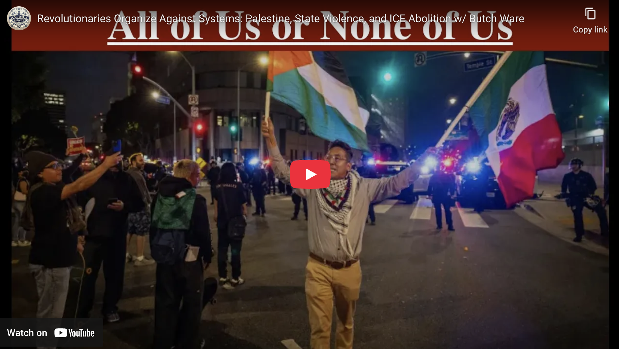 Dr Butch Ware on Organizing Against Systems: Palestine, State Violence, and ICE Abolition