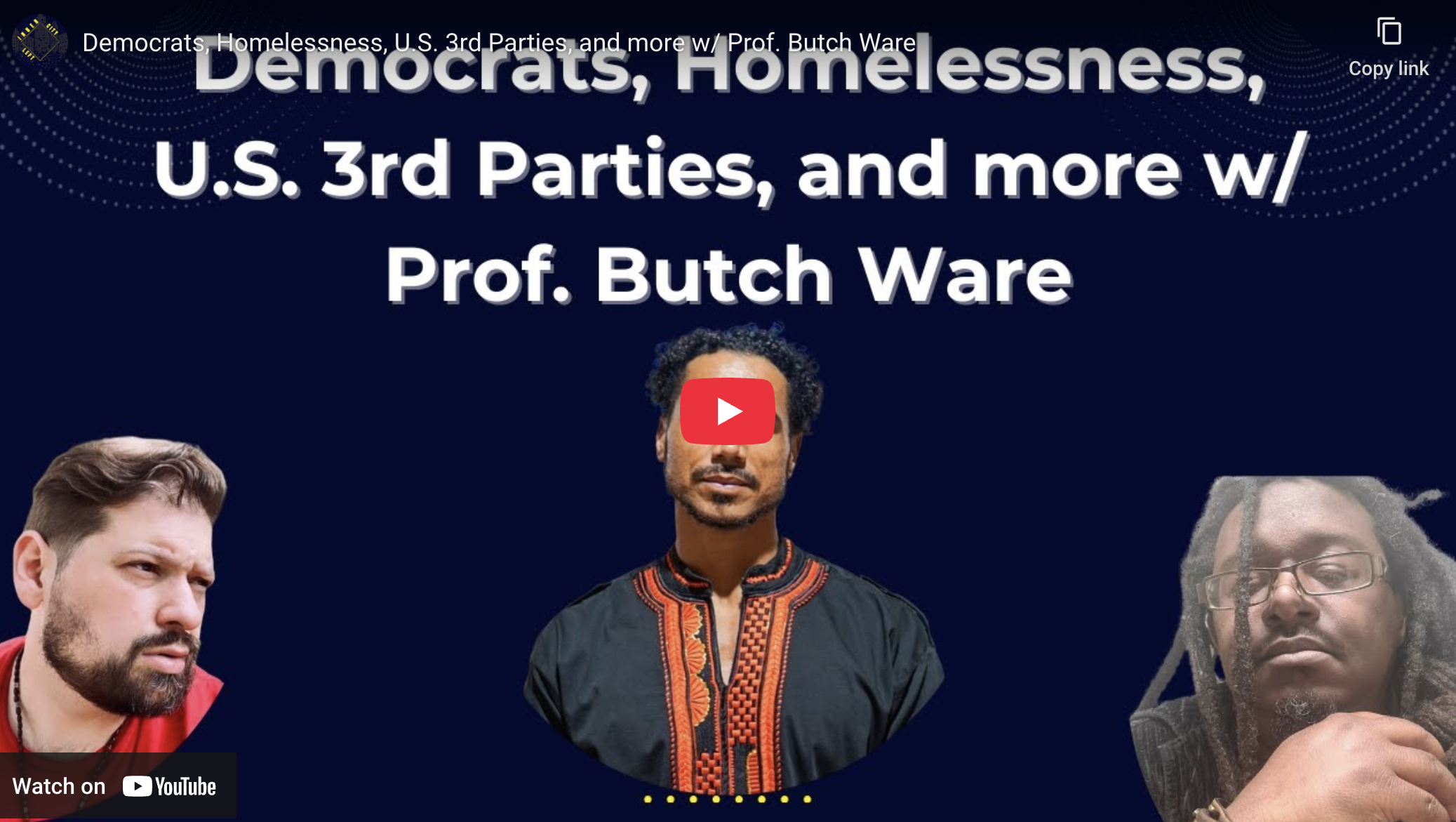 Dr Butch Ware Discusses Vanguard Politics, Real Solutions on Inner City Left