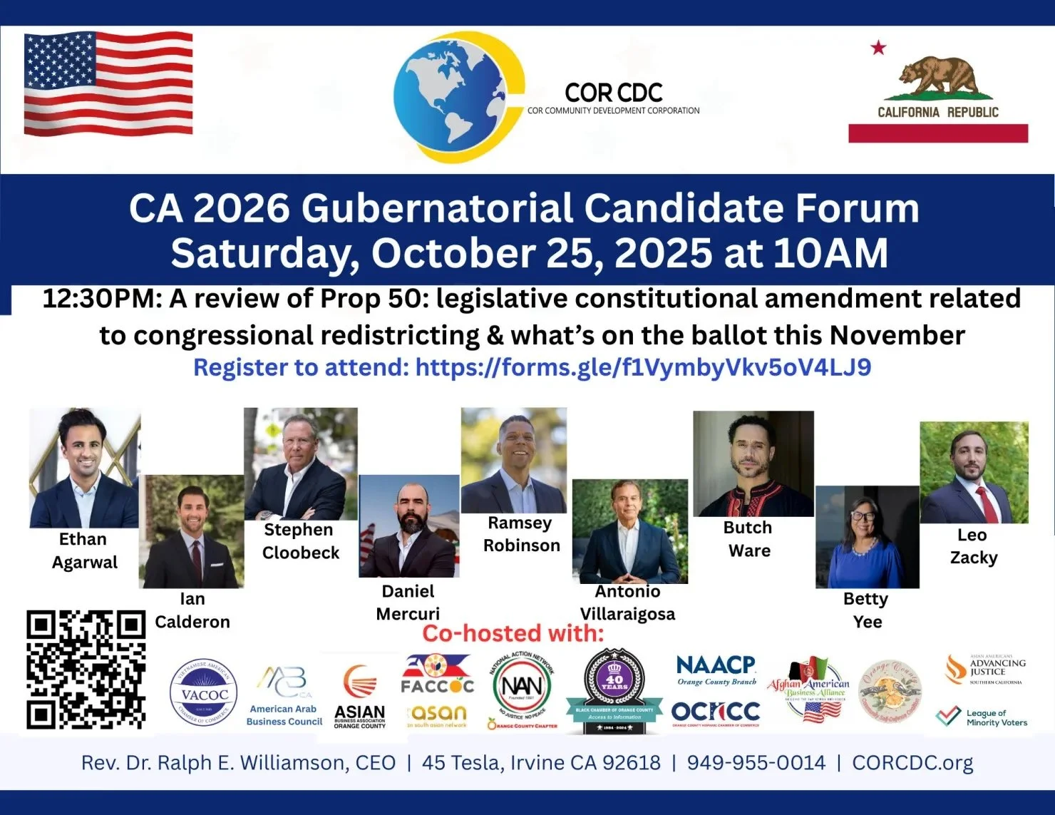 Butch Ware at CA 2026 Gubernatorial Candidate Forum