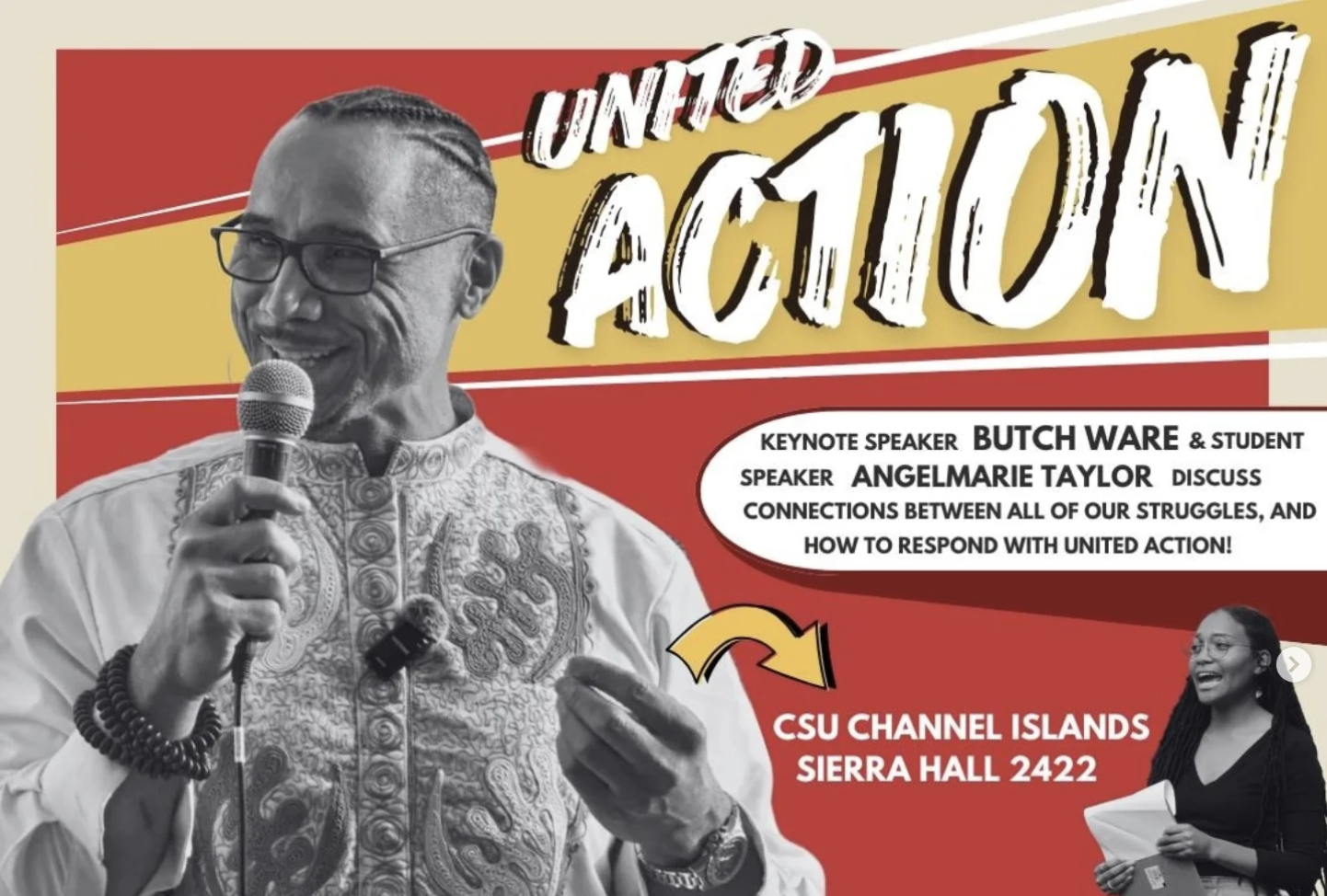Dr. Butch Ware at the CSU Channel Islands: United Action