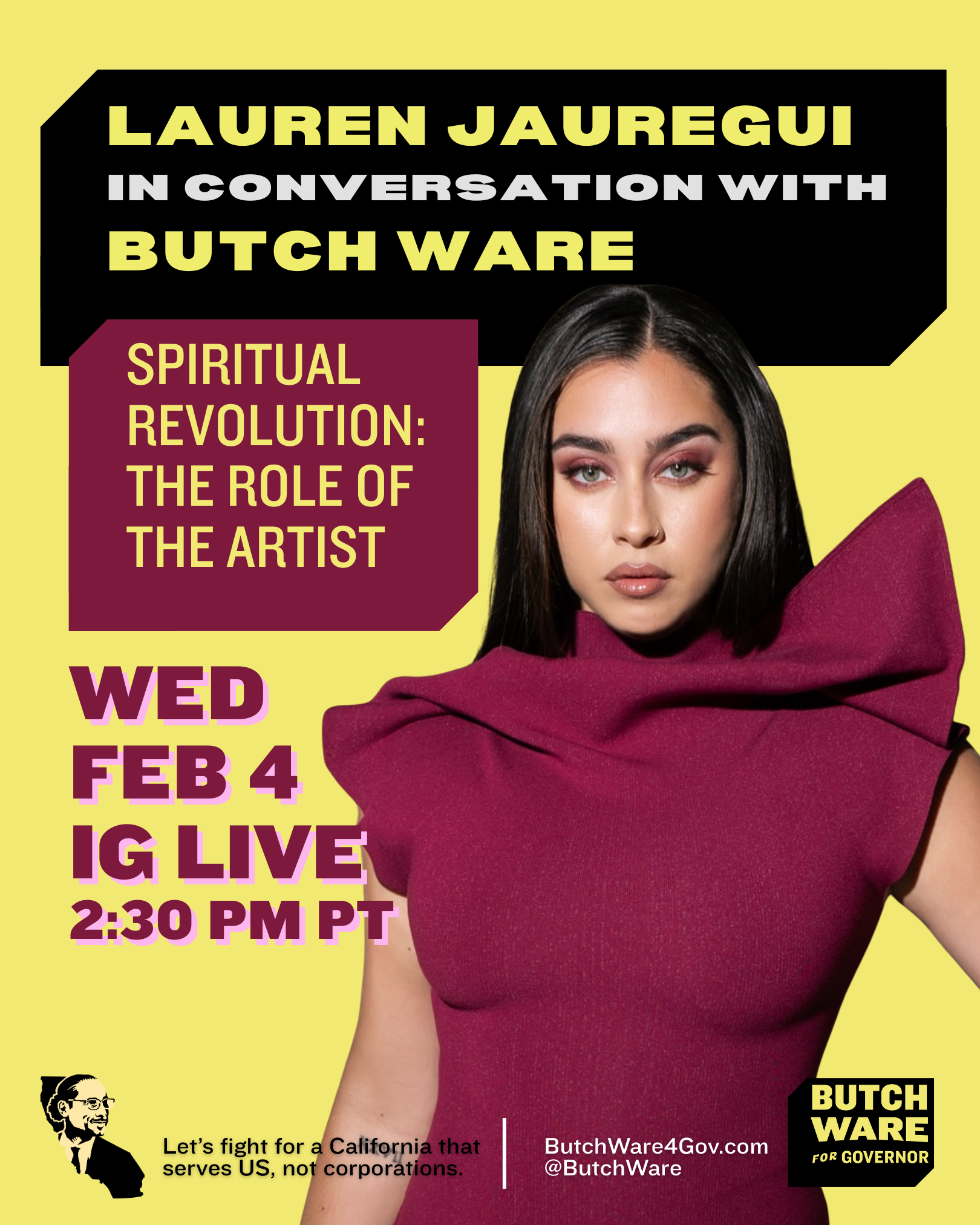 LAUREN JAUREGUI IN CONVERSATION WITH BUTCH WARE