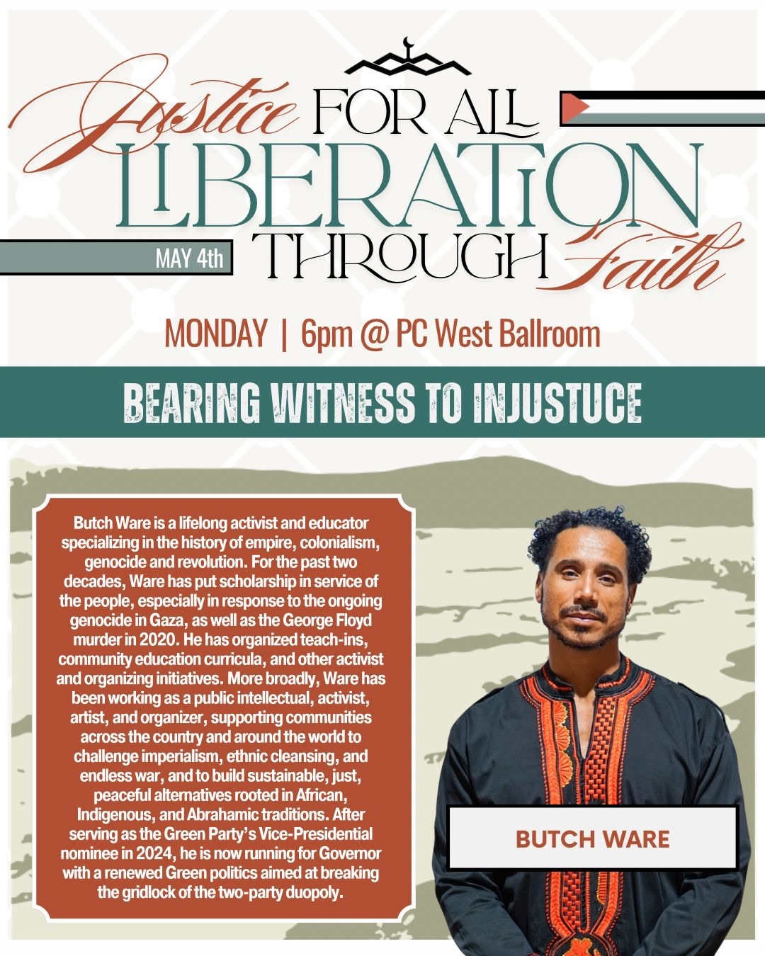 Justice for All, Liberation Through Faith