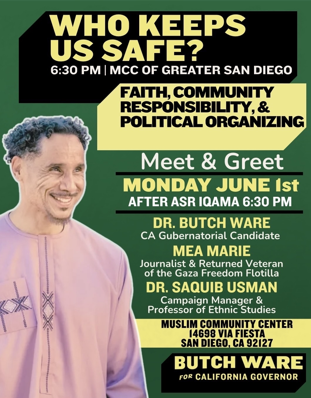 Who Keeps Us Safe? Faith, Community, Responsibility, & Community Organizing | Meet & Greet