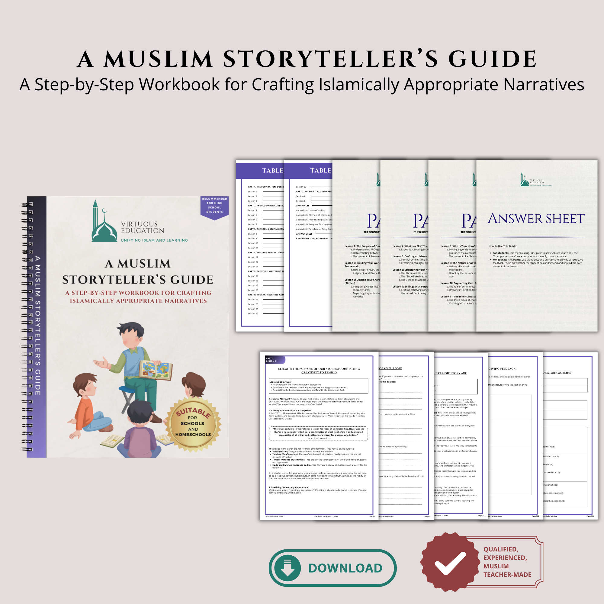 A Muslim Storyteller’s Guide: A Step-by-Step Workbook for Crafting Islamically Appropriate Narratives