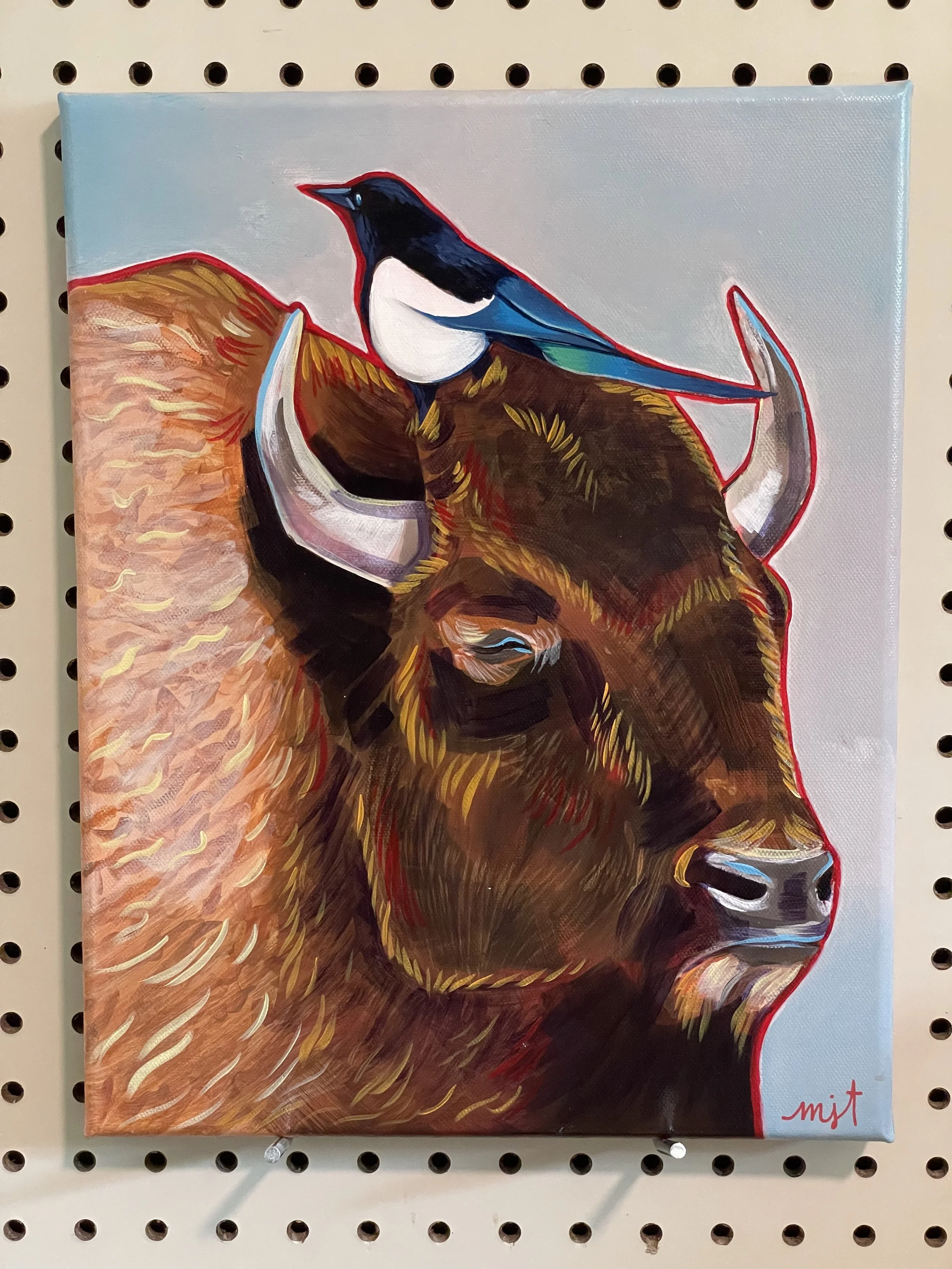 Bird on a Bison