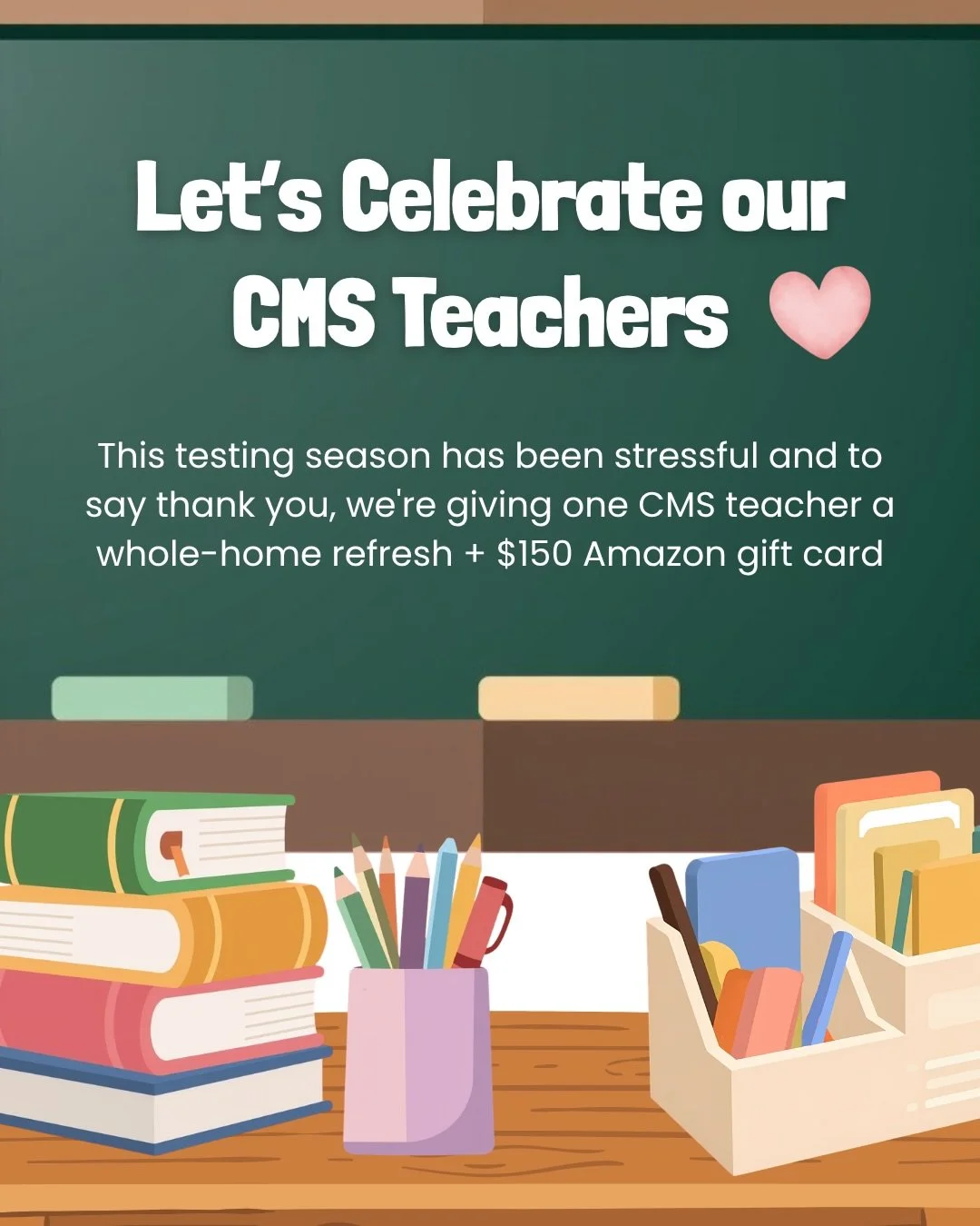 ❤️ Teachers, we see you.  We know it&rsquo;s been a hard week. 

Between end-of-year testing glitches, classroom responsibilities, and everything else that comes with being an educator, this can be one of the most demanding times of the year.

To sho