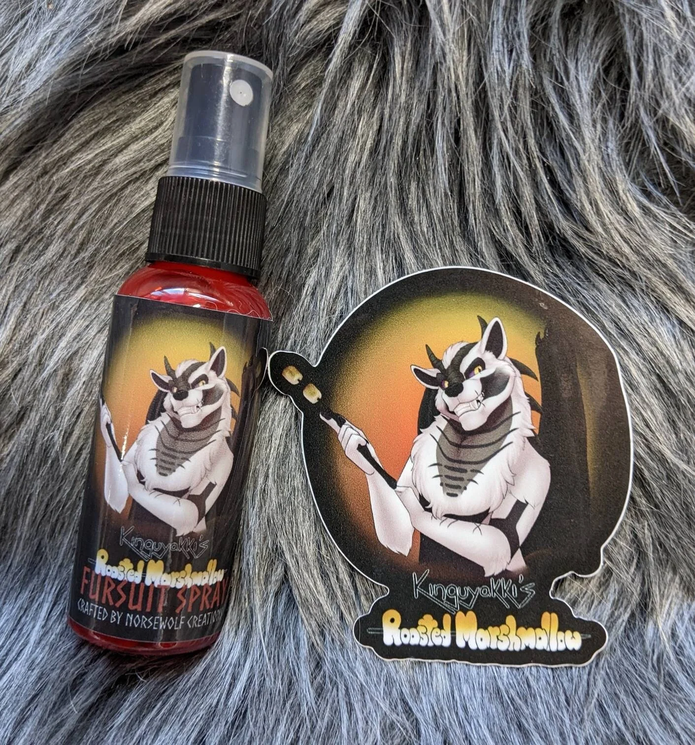 Ragna's Battle Axe fursuit spray 50ml + 3" sticker by Norsewolf Creations