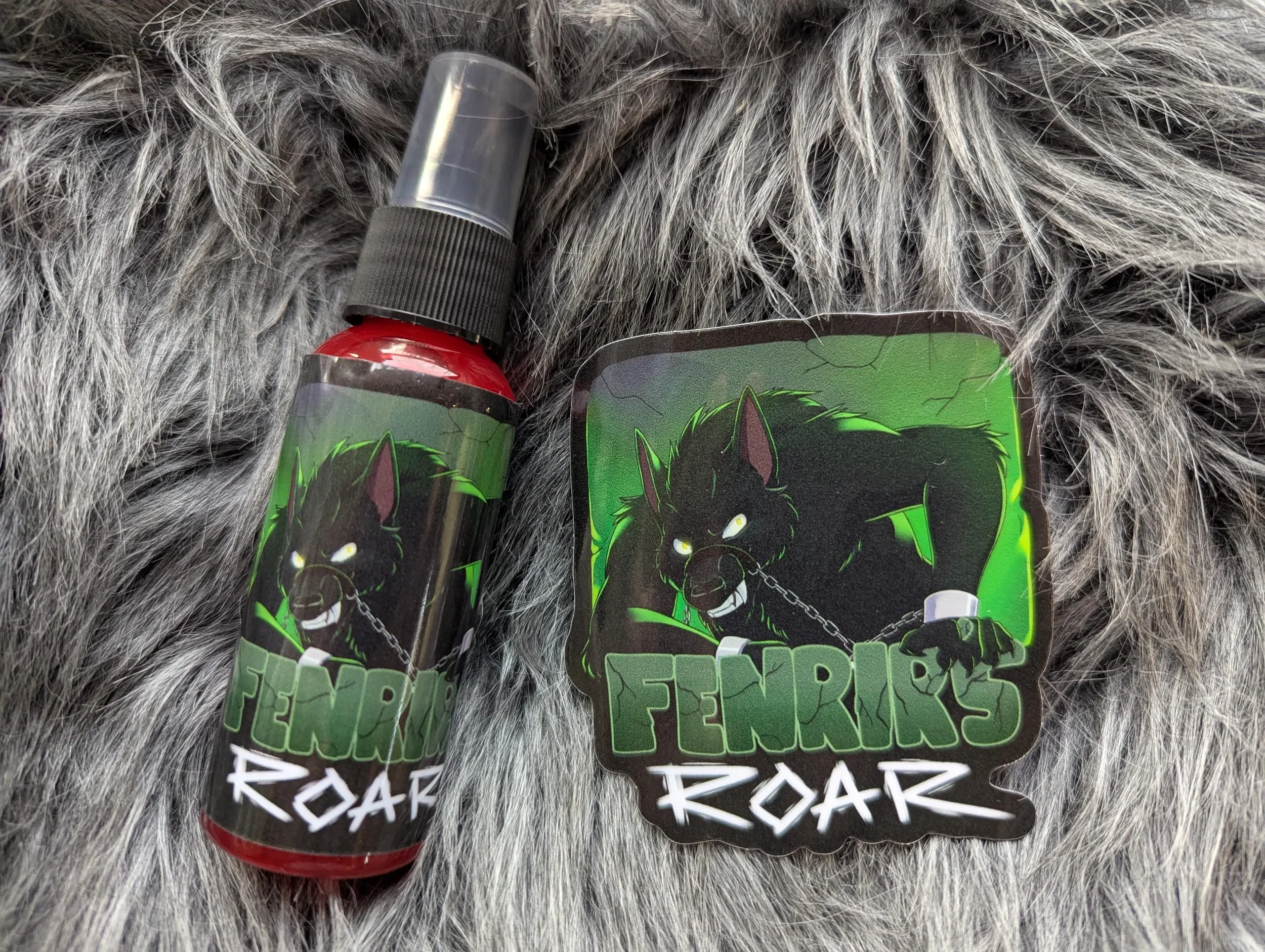 Fenrir's Roar fursuit spray 50ml + 3" sticker by Norsewolf Creations