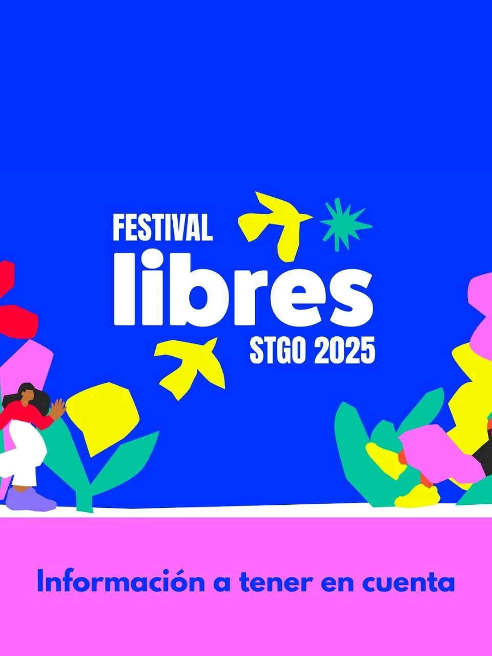 💛 Hemos estado leyendo todas sus dudas y queremos que ma&ntilde;ana disfruten sin preocupaciones: aqu&iacute; va toda la informaci&oacute;n importante para el Festival LIBRES🦋

Revisa los horarios, accesos y elementos permitidos para que vivamos ju