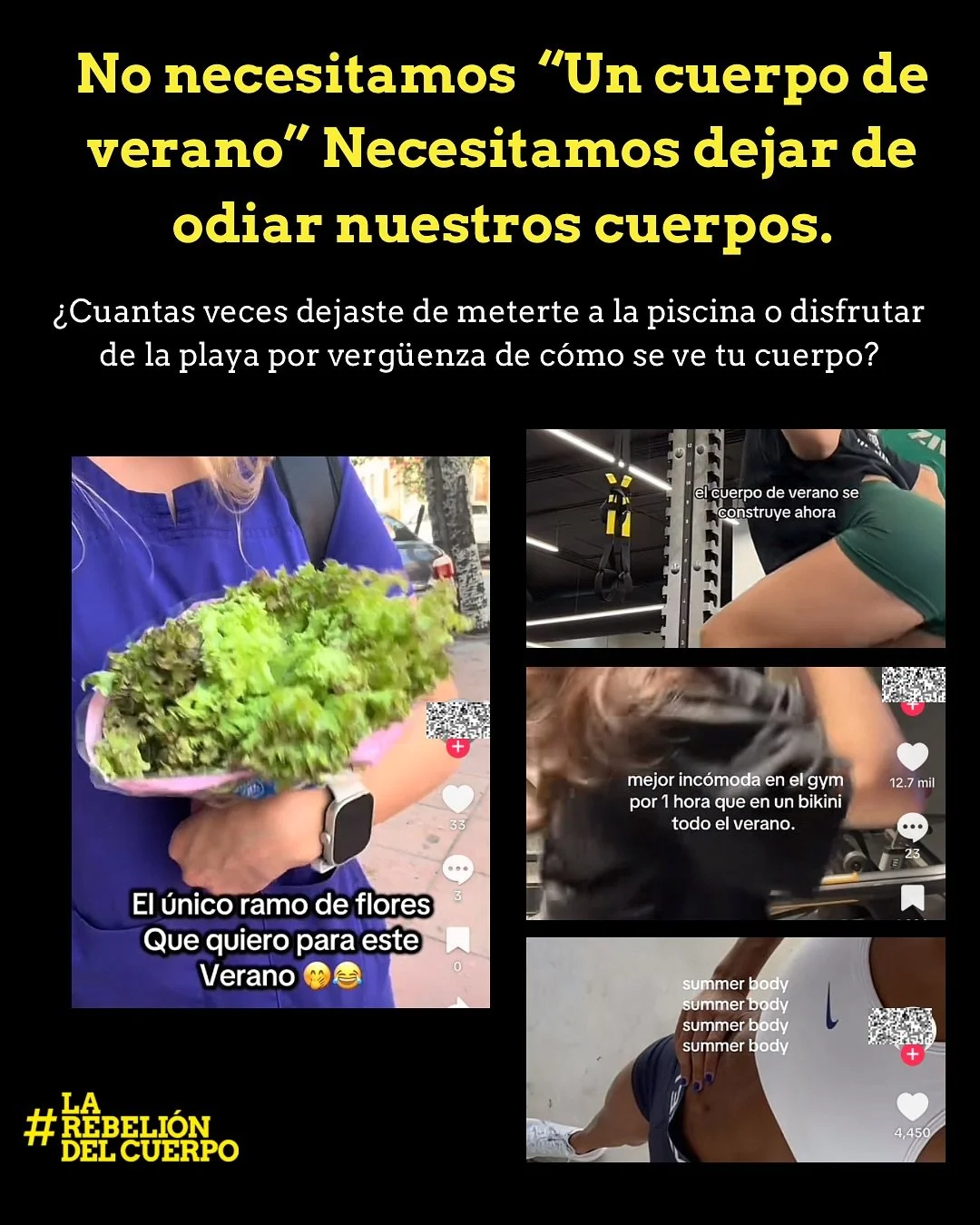 Se termina el verano, pero el mandato del &ldquo;cuerpo ideal&rdquo; no se toma vacaciones.

Por eso lo decimos ahora: no necesitamos un cuerpo distinto para existir, disfrutar o mostrarnos. 

#larebeli&oacute;ndelcuerpo #feminismo #violenciasimb&oac