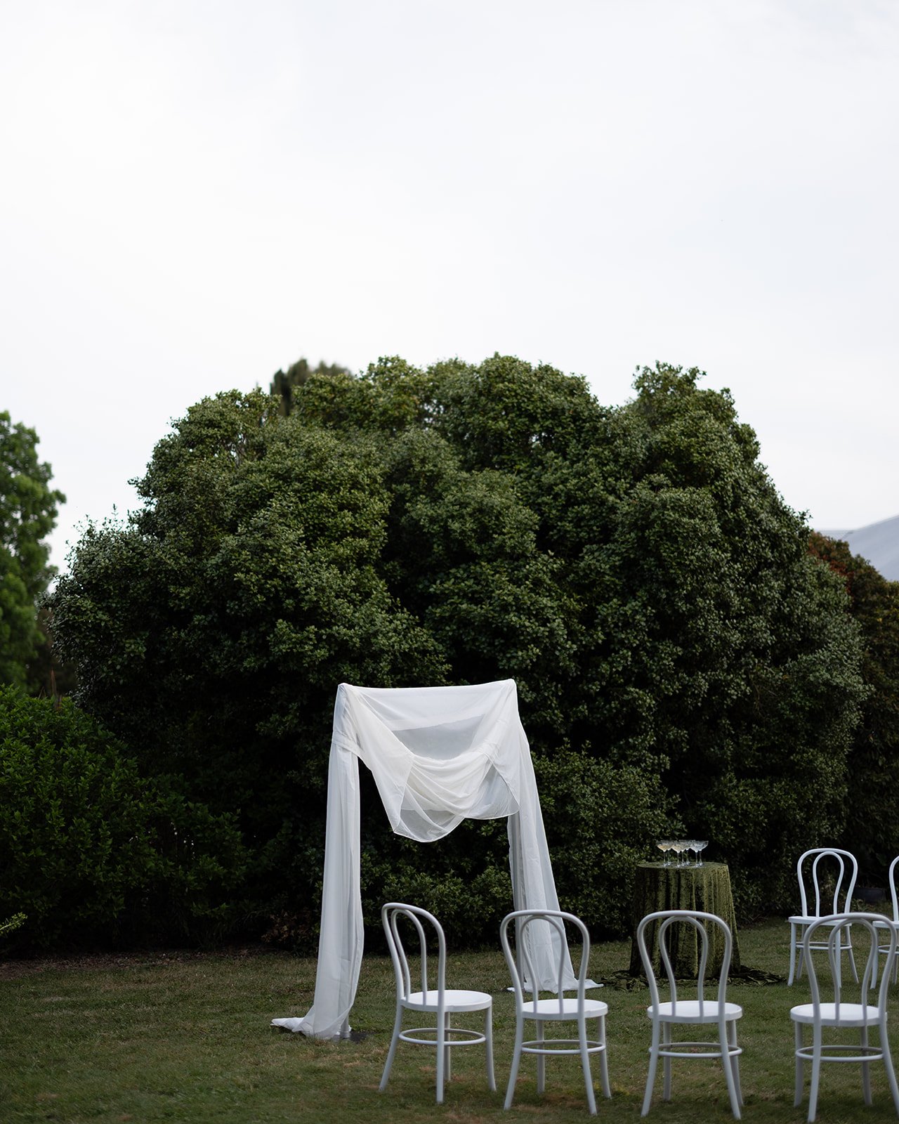 Ceremony setting for a garden wedding at Littlebourne Bathurst (Copy) (Copy)