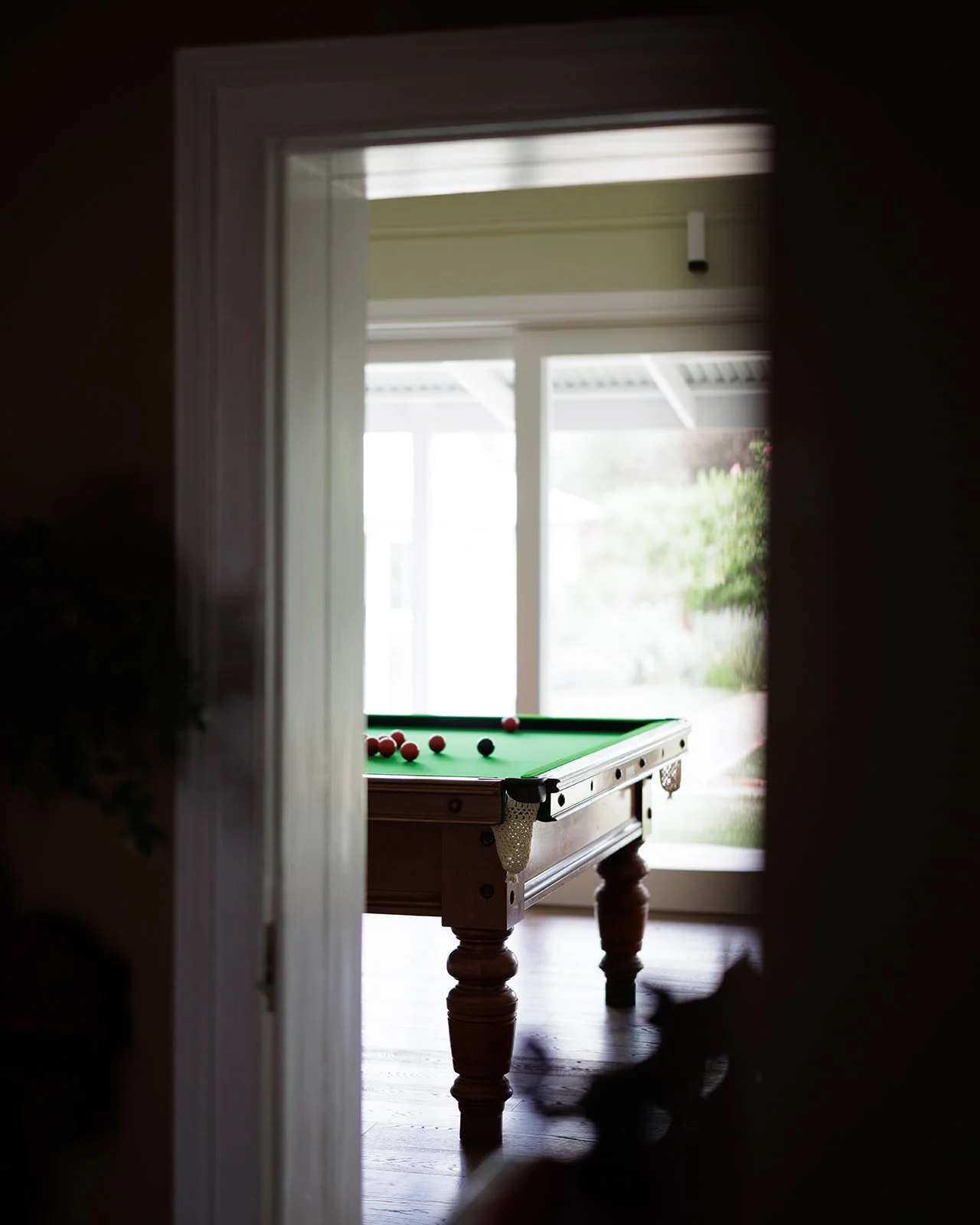 Billiard room at Littlebourne House Bathurst
