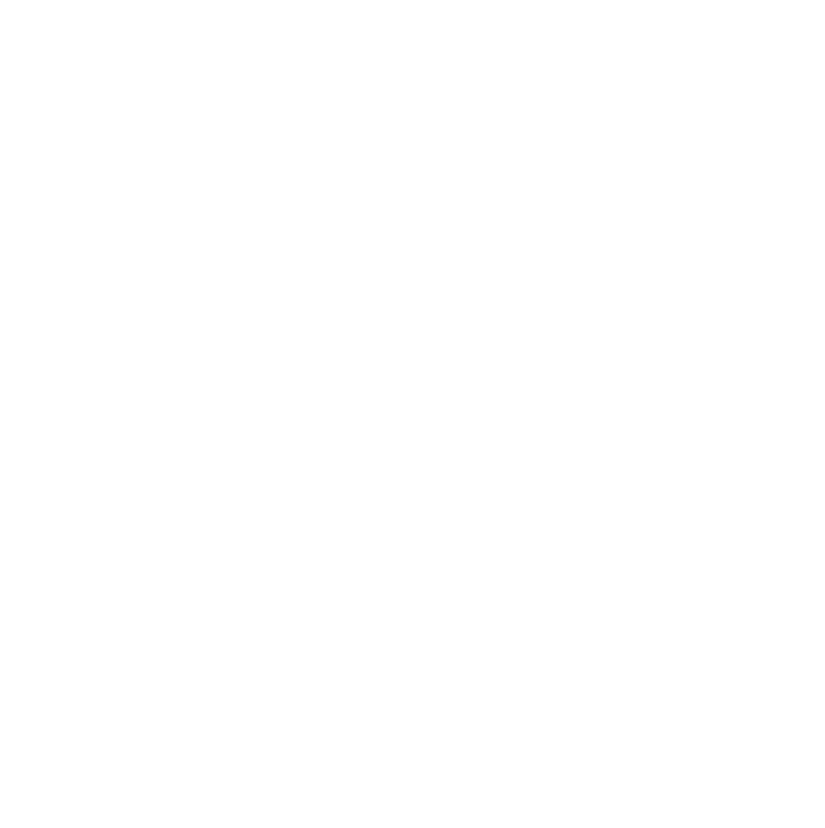 Black background with white text reading 'TROHA INTERIORS' and a white outline of a plant inside an arched window frame.