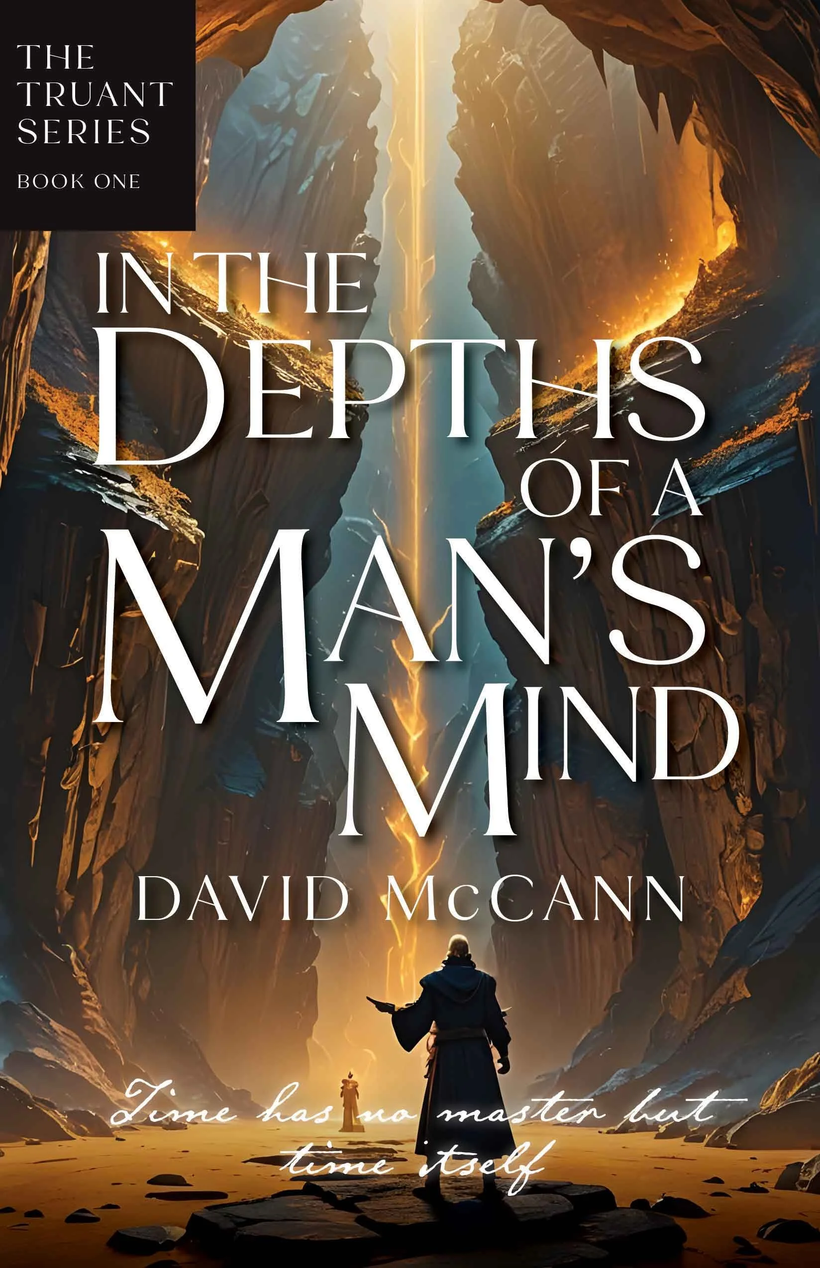 Book cover for In the Depths of a Man's Mind, Book One of The Truant Series by Australian fantasy author David McCann.