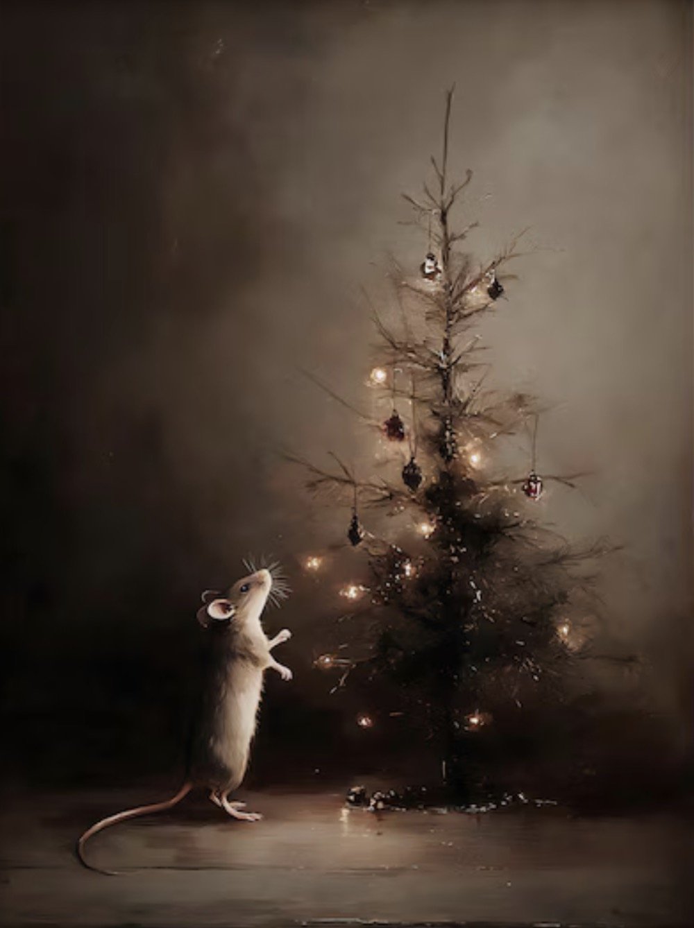 Paint & Sip- Winter Mouse