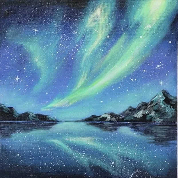 Glow & Paint- Northern Lights