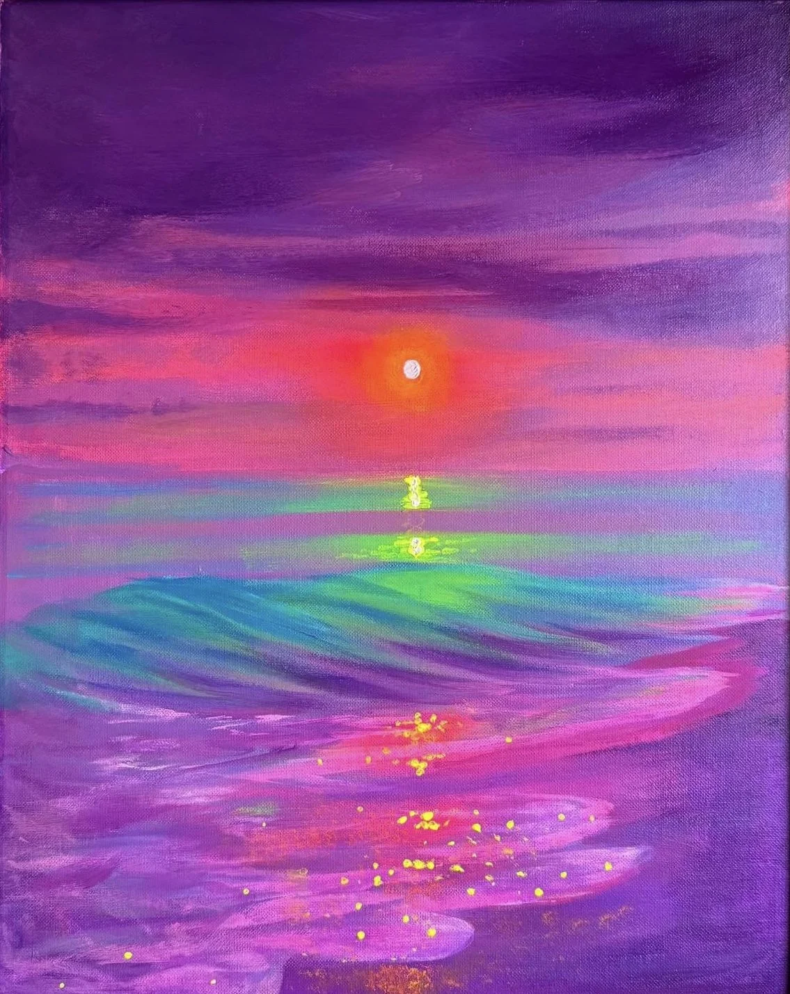 Glow & Paint- Fluorescent Sky