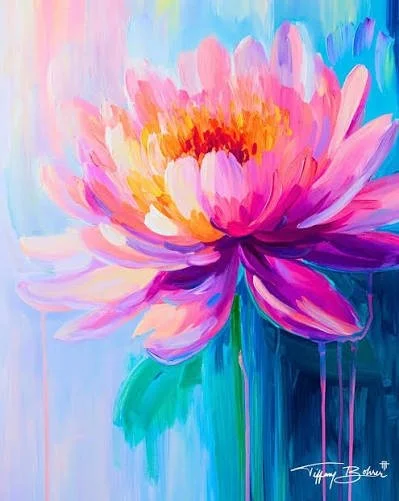 Paint &amp; Sip- Vibrant Flower
