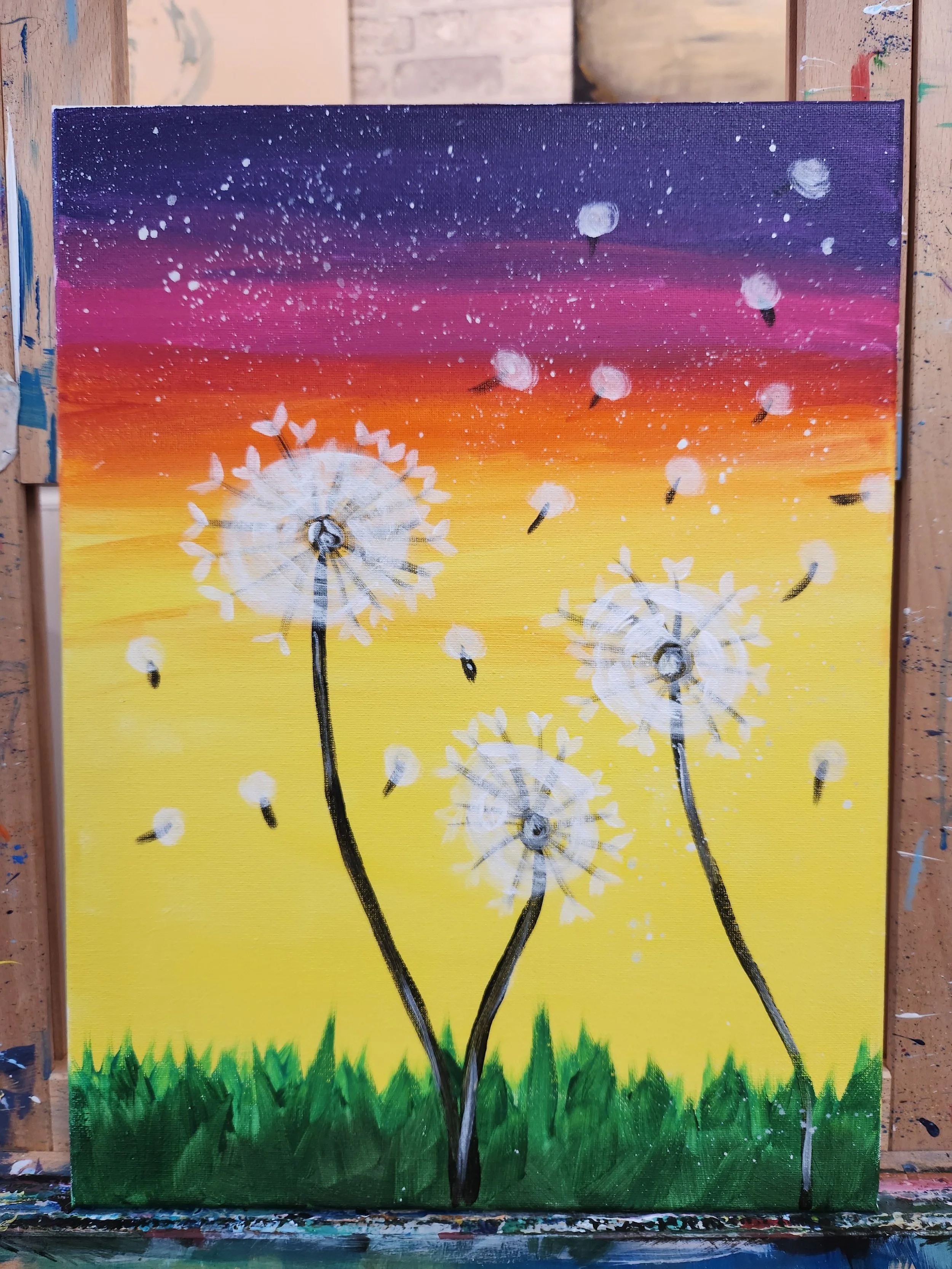 Paint &amp; Sip: Dandelion Breeze