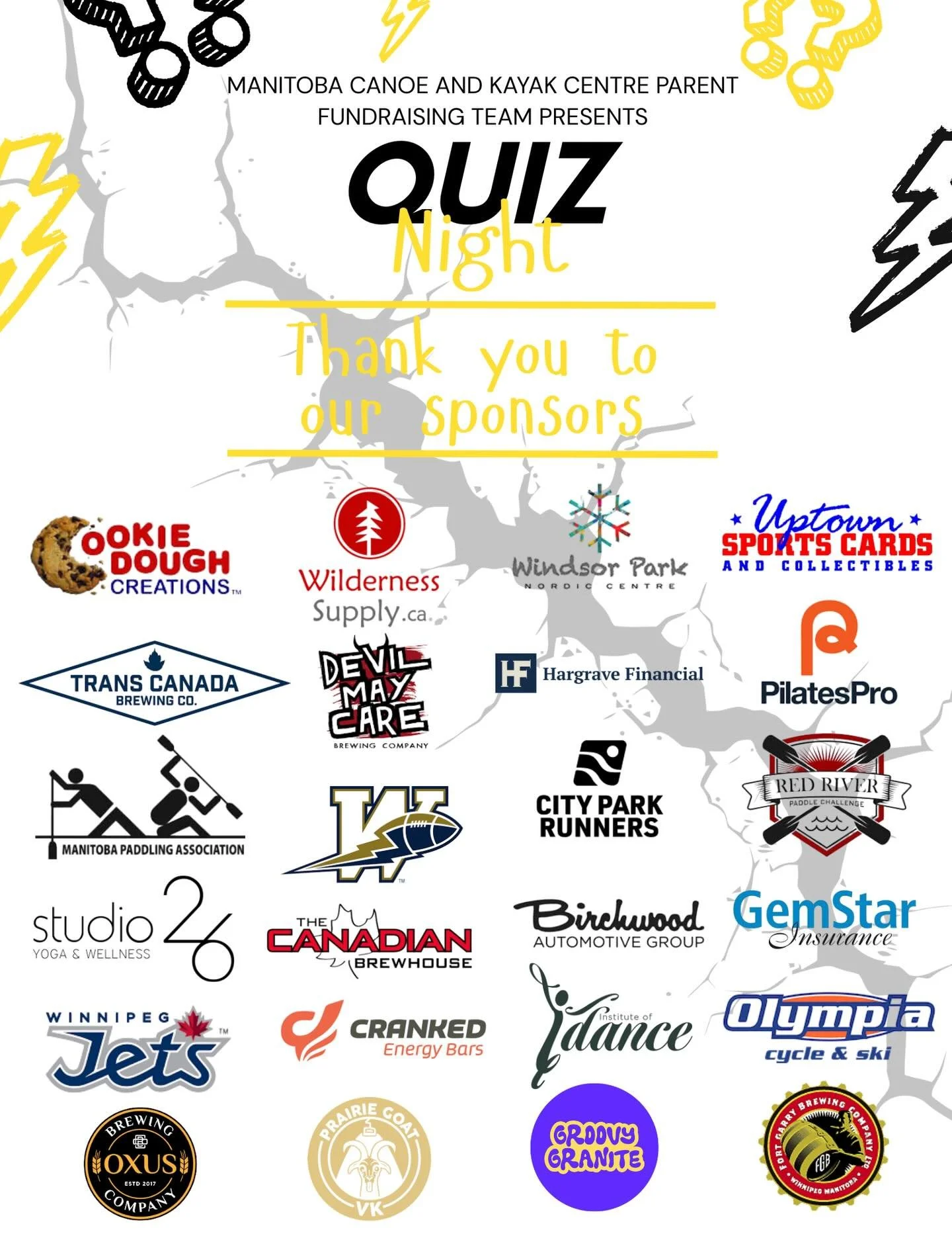 🎉🧠 QUIZ NIGHT IS TONIGHT! 🧠🎉
 
TICKETS AVAILABLE AT THE DOOR!

The Manitoba Canoe &amp; Kayak Centre Parent Fundraising Team invites you to an unforgettable night of trivia, raffles, drinks, and fun!

📅 Saturday, March 7
🚪 Doors open at 6:00 PM