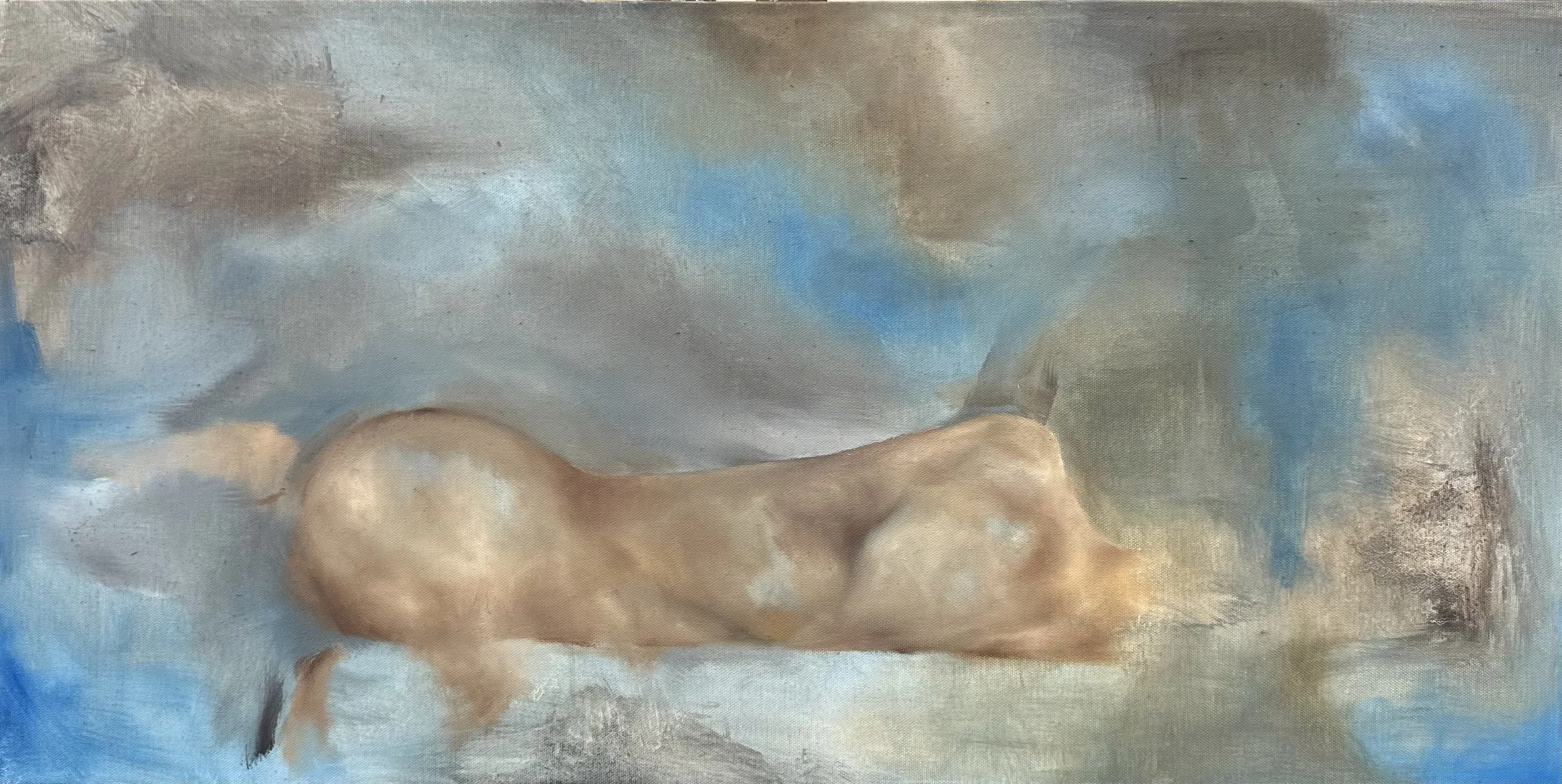 Oil on Canvas, 7 x 14 in