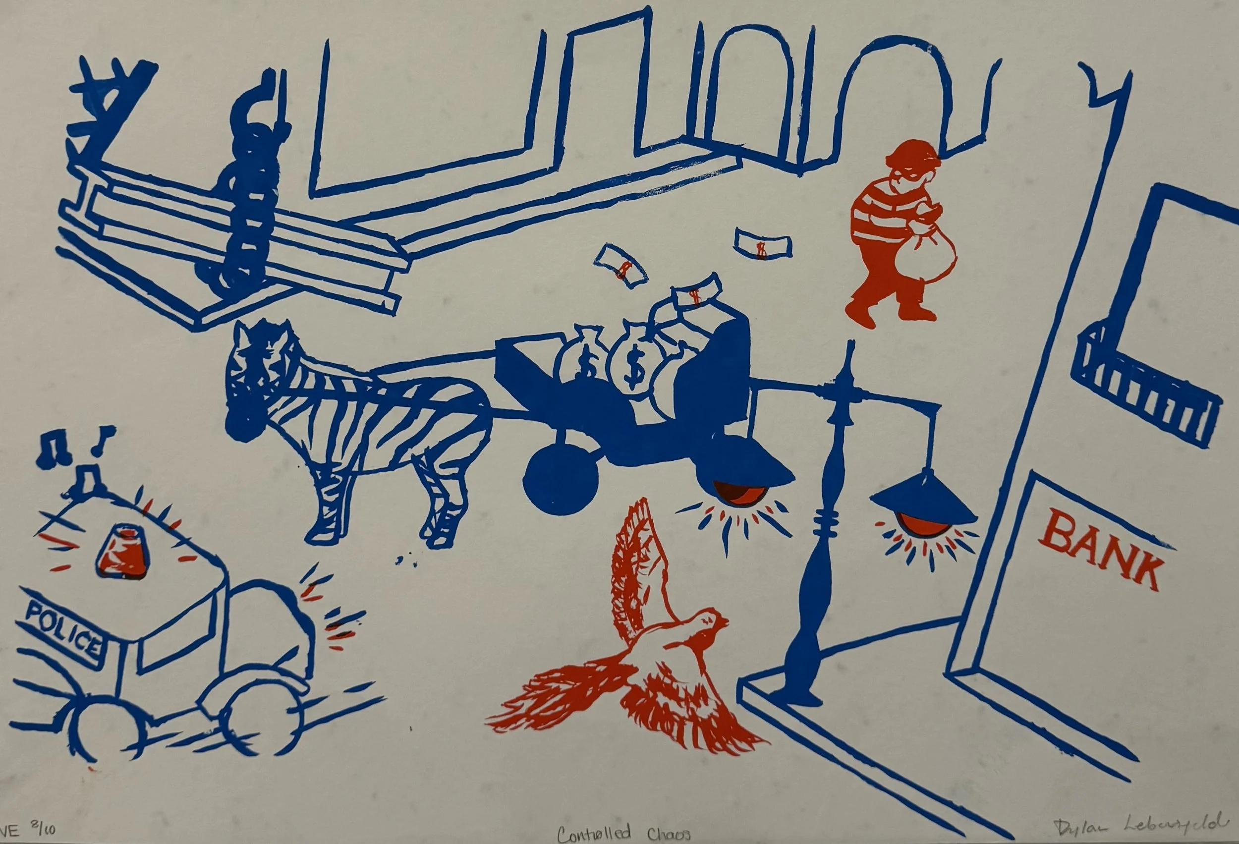 Silkscreen Print, 7 x 11 in 