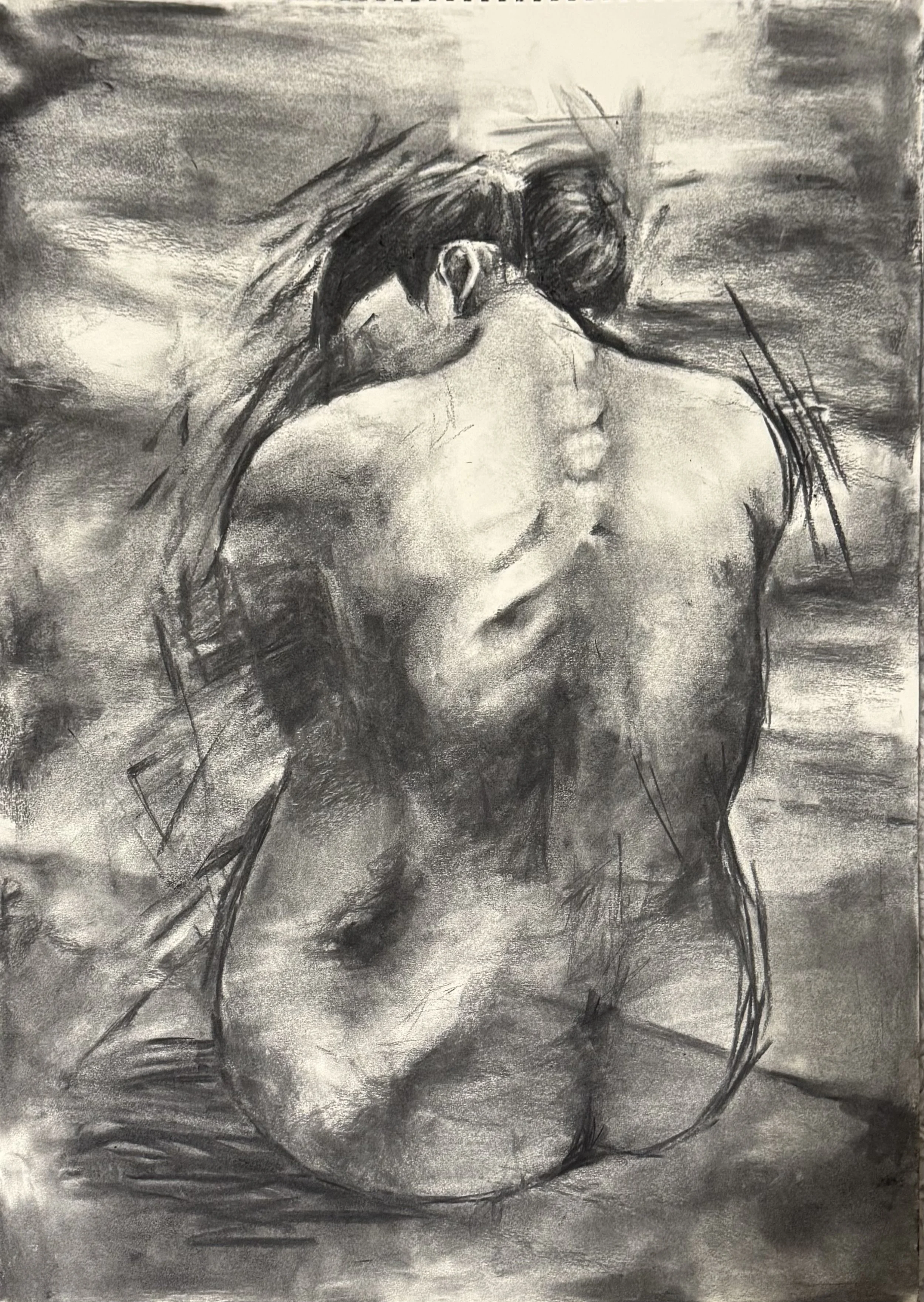 Charcoal on Paper, 18 x 24 in