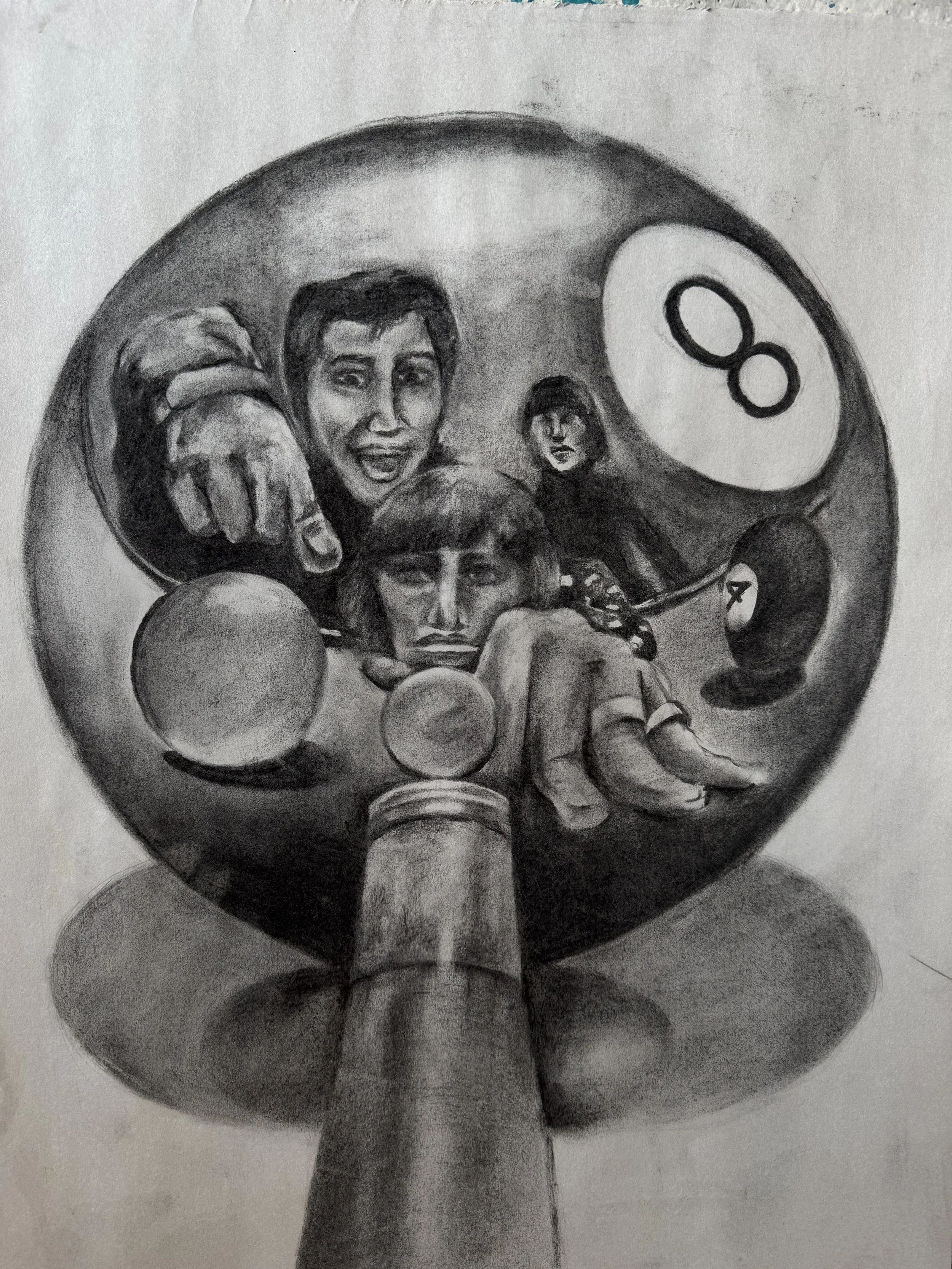 Charcoal on Paper, 18 x 24 in