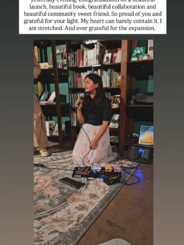 What a joy and honour to be one of the opening readers for this double book launch at @enablingarts last night! Big congrats to @rubysingh_ and @anjalicrush on your stunning collections! Big love to @phanuelantwi and @harialluri for sharing the openi