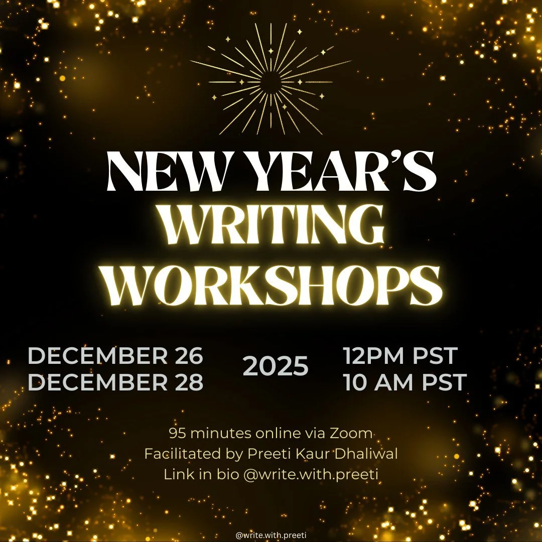 If you&rsquo;re seeking a moment to pause, look back on the year that&rsquo;s passed, and begin imagining the year you want to step into, I&rsquo;d love for you to join my annual New Year&rsquo;s writing workshops.

These sessions sold out last year,