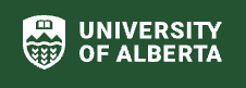 University of Alberta logo with green background and white text