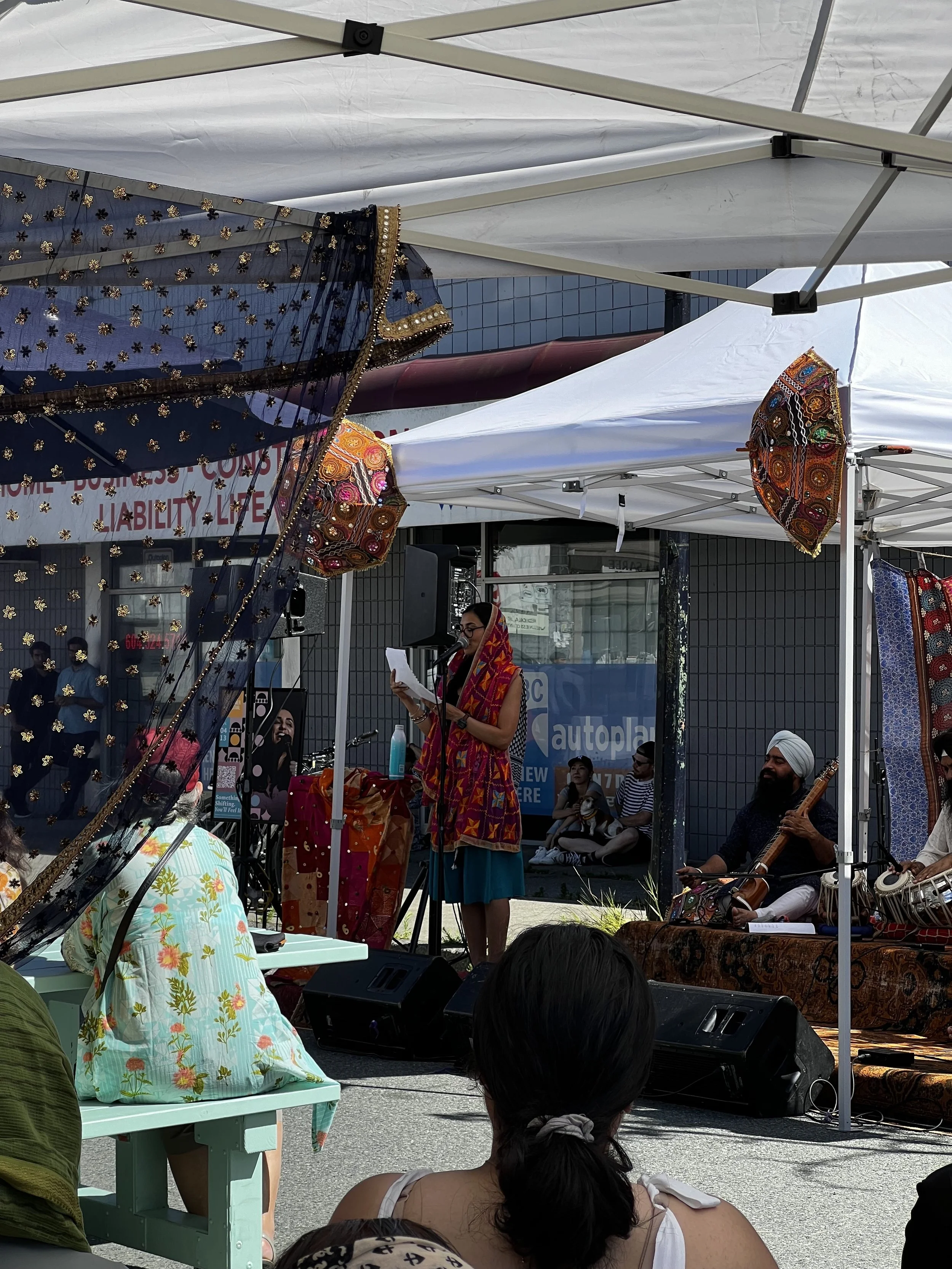 Preeti Kaur Dhaliwal, performing / reading at Indian Summer Festival