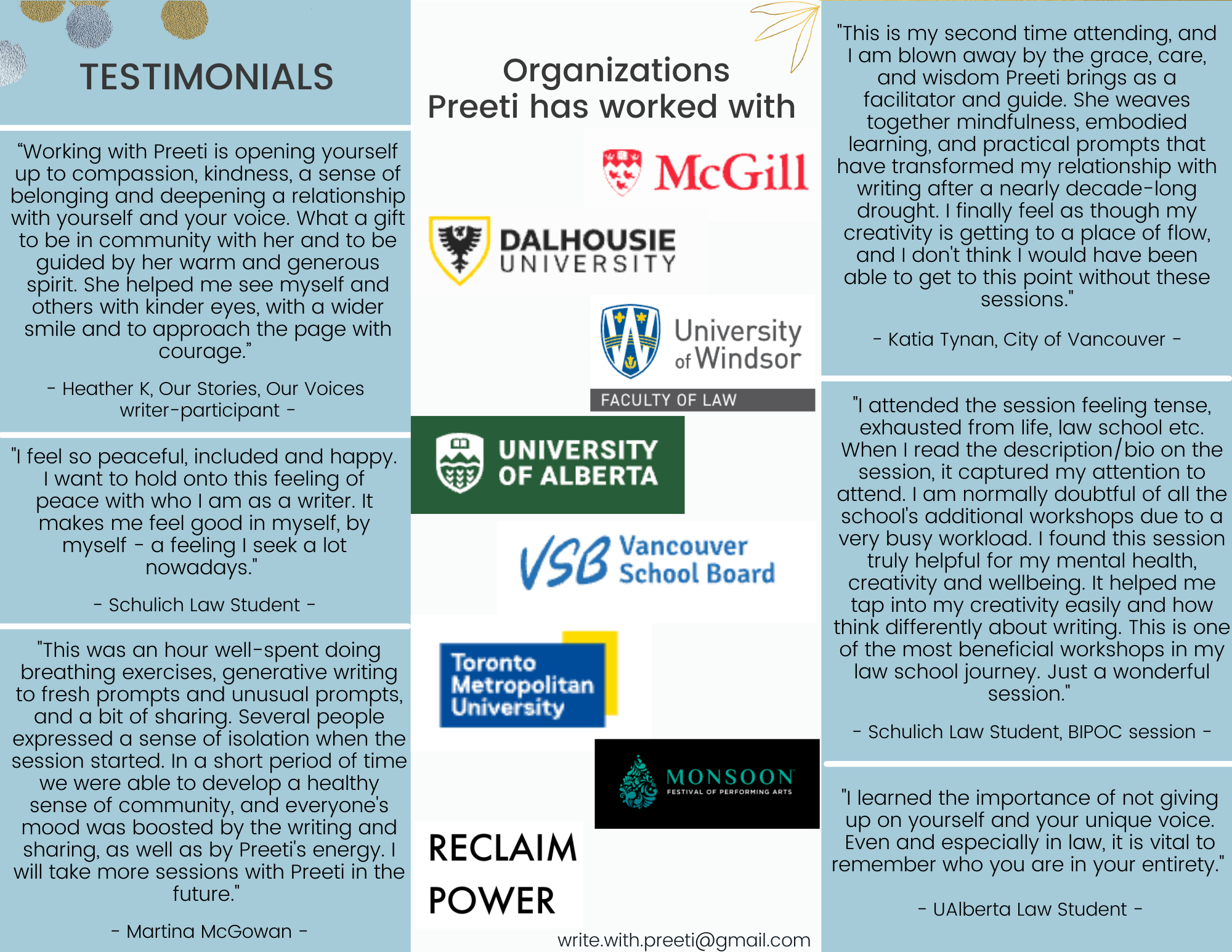 Writing for Wellness Brochure for Law Schools (p. 3)