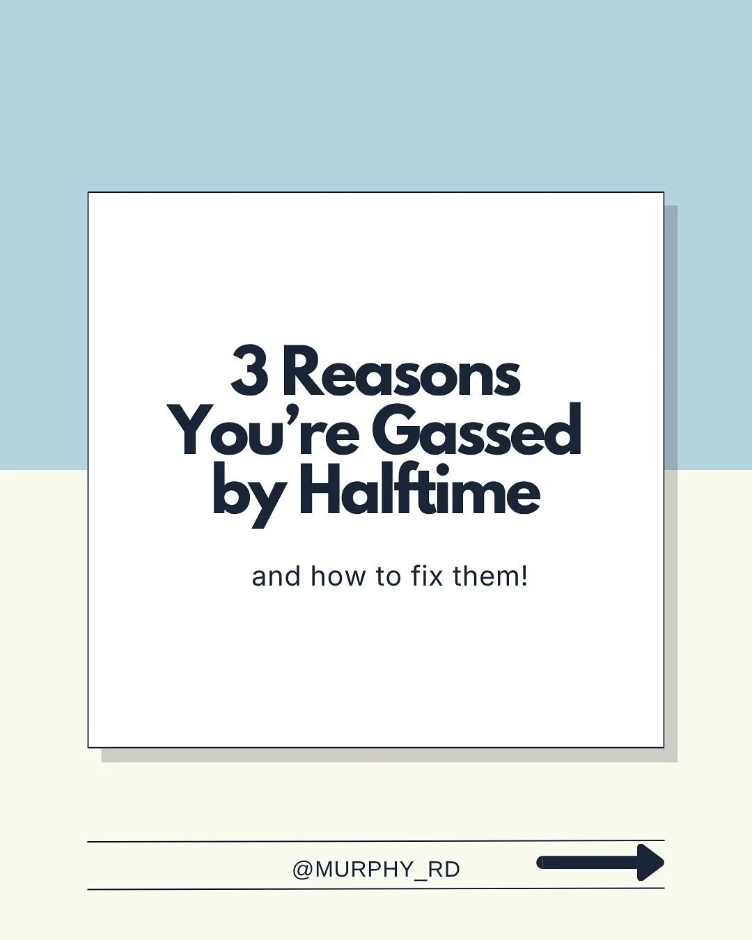 Are you fighting for your life by the time halftime hits? 

It&rsquo;s likely because you had a few gaps in your fueling leading up to game time. 

Small changes to your fueling on game day can make a really big difference to your energy levels and h