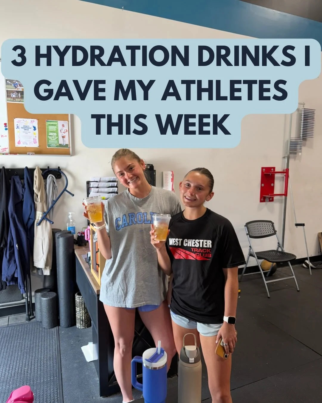 No gatekeepjng over here! 

Here are the 3 different hydration drink recipes the athletes got to try at last weeks hydration station. 

The strawberry lemonade and watermelon lime options were definitely the favorites and so easy to make. 

Save this