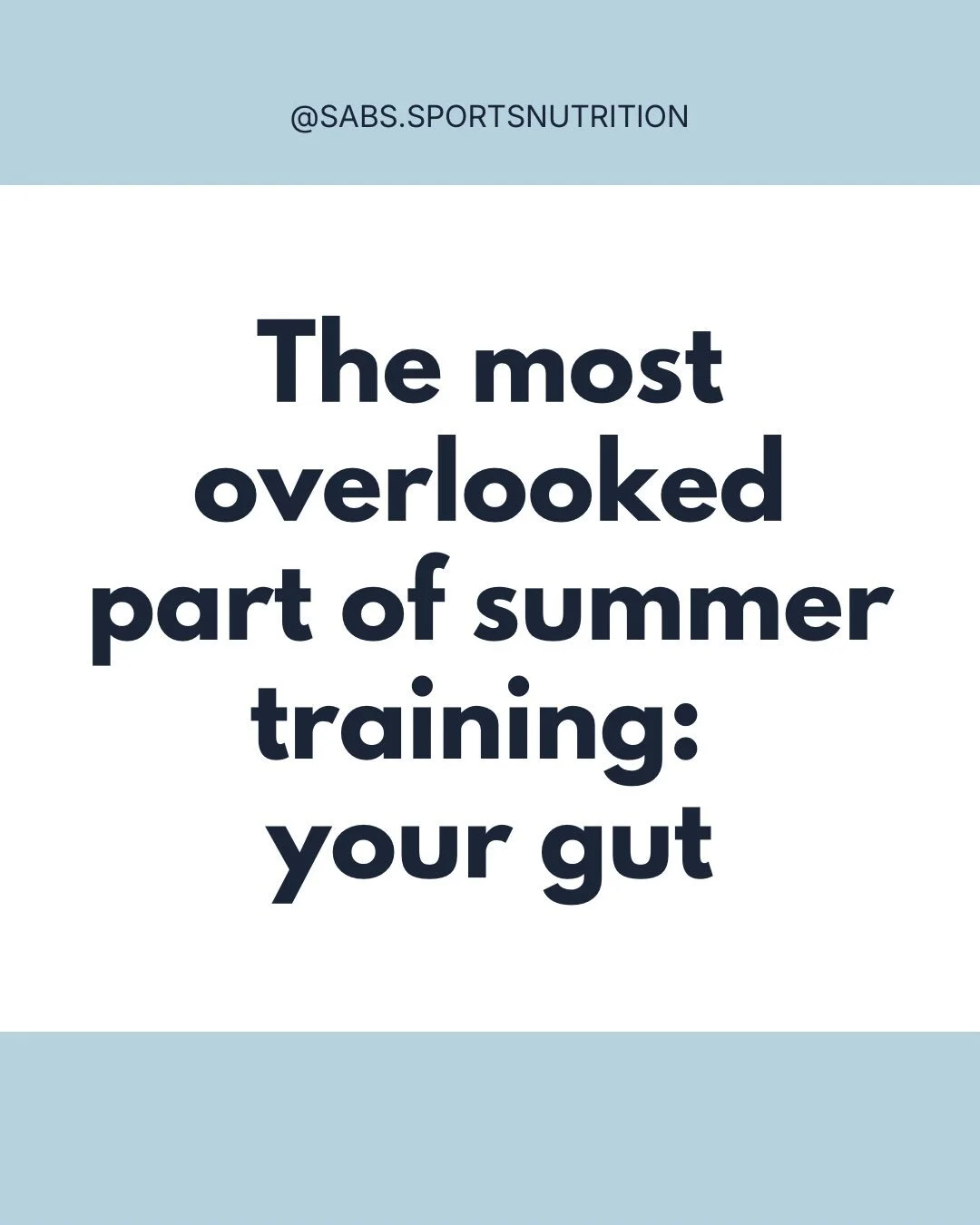 Most athletes don&rsquo;t realize this, but your stomach is trainable too. 

If you struggle to eat before games, feel sick when fueling, or avoid carbs during training, you can work to improve all of this. 

It can be scary to try new things with yo