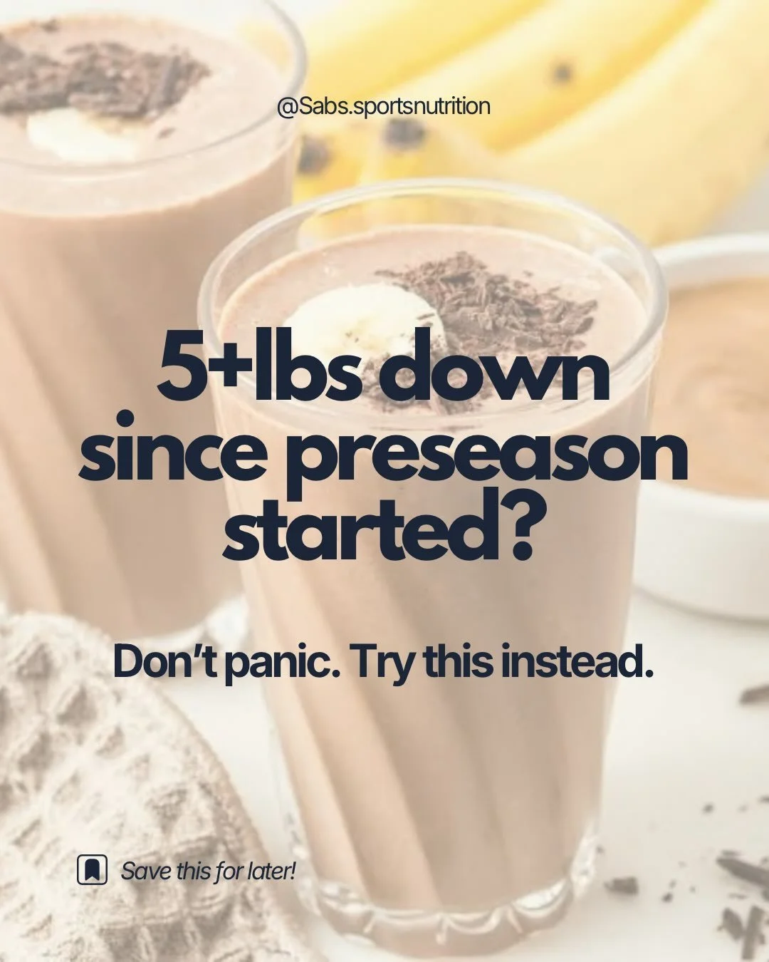 Preseason can be one of the hardest times for athletes to keep up with their fueling needs.

More practices. More workouts. More time on the field. More sweating. More energy being used.

If you&rsquo;re unintentionally losing weight during preseason