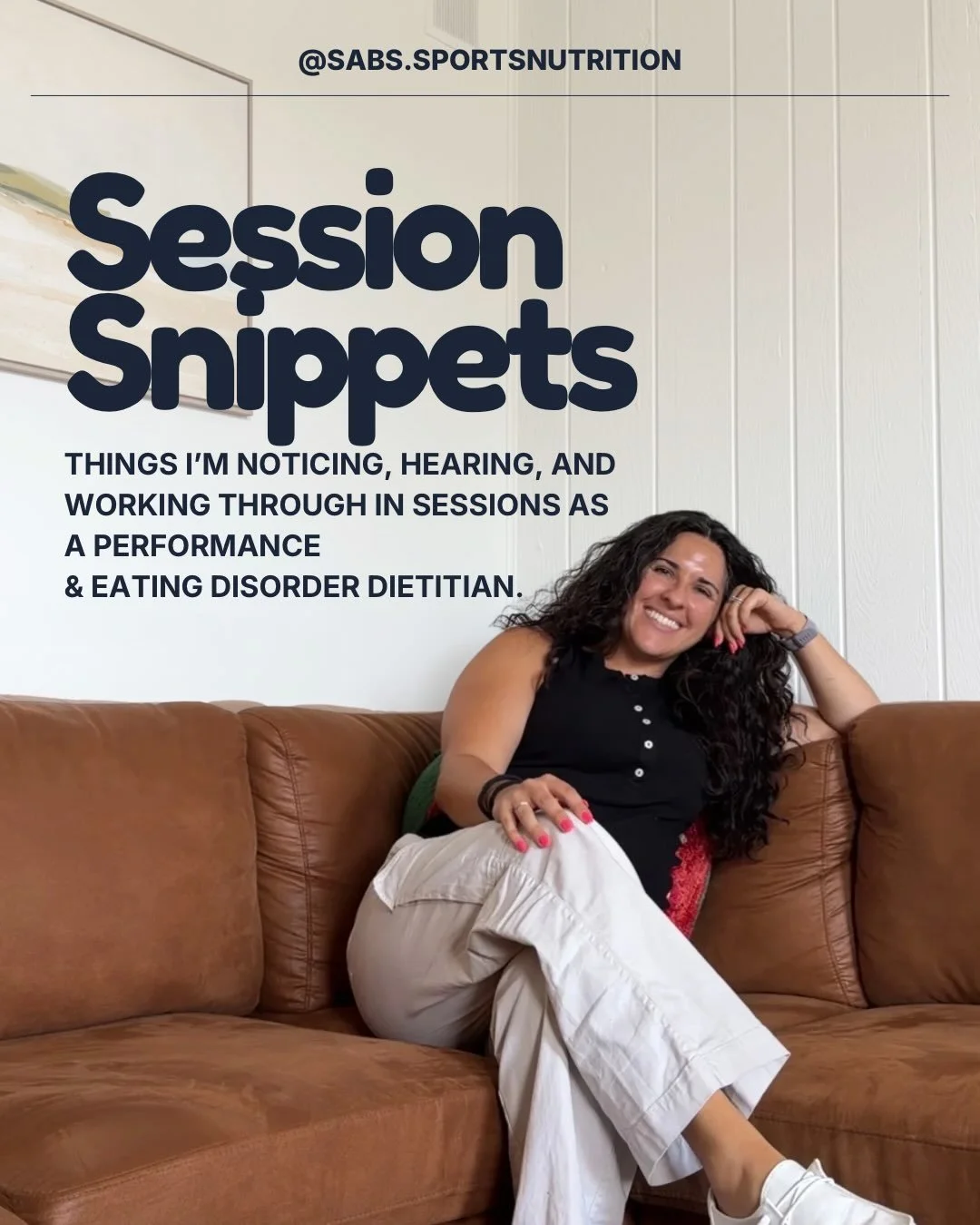 Here&rsquo;s a peak into what&rsquo;s being going on and coming up in my sessions this week. 

As a registered dietitian working with athletes and those navigating disordered eating or eating disorders, there are common themes that I see across sessi