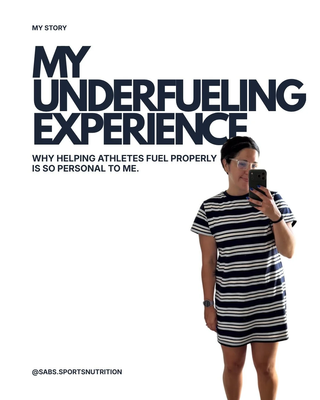 Hi! My name is Sabrina and I am a registered dietitian and REDs informed provider and this is my story. My why for working with athletes and underfueling. 

Trigger warnings before you choose to swipe through include talks of weight loss, calorie cou