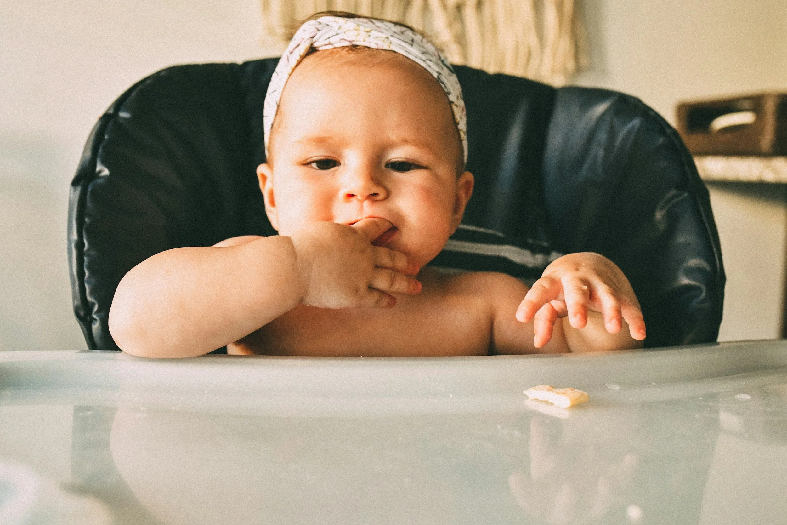  Baby is in charge of what goes in her mouth 