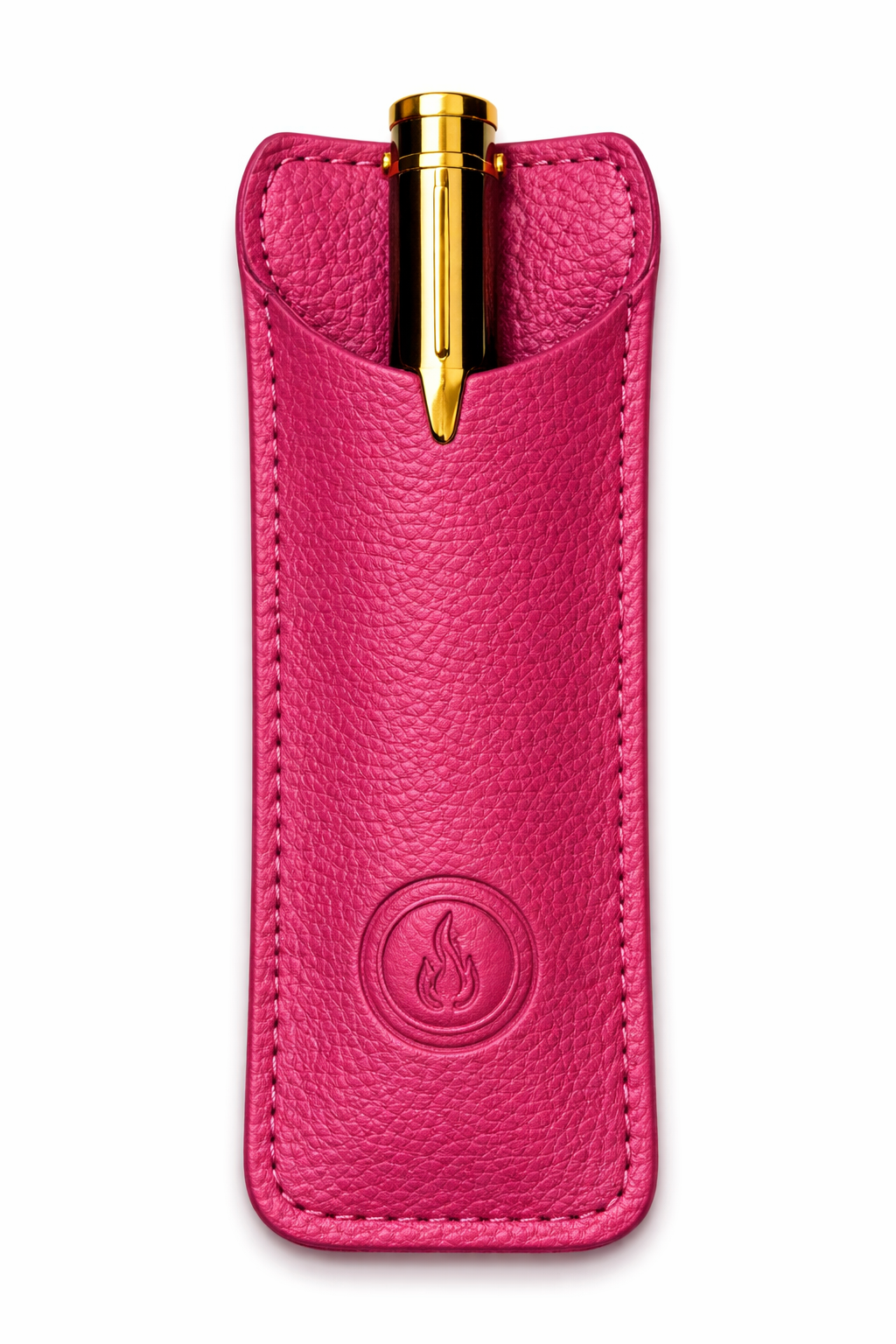 Fuschia Leather Pen Holder.png