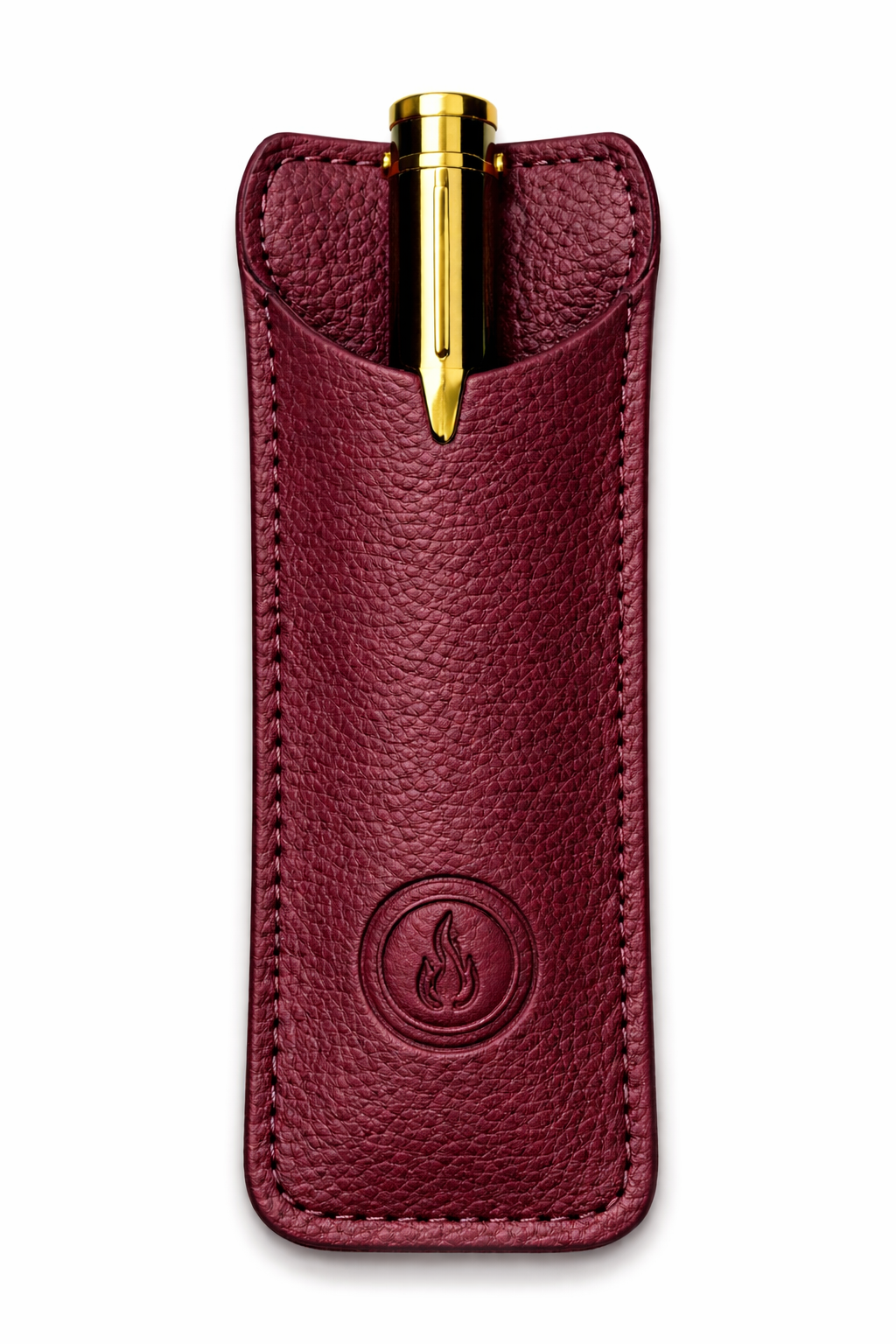 Burgundy Leather Pen Holder.png
