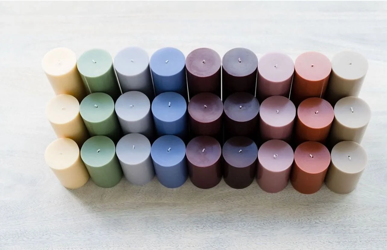 Captivated by color 💛 Our favorite part of this process is providing the paint for our artists to create. Our candles are only as good as the scapes they are incorporated into. Loving all the gorgeous meadows and aesthetics trending this season ✨
