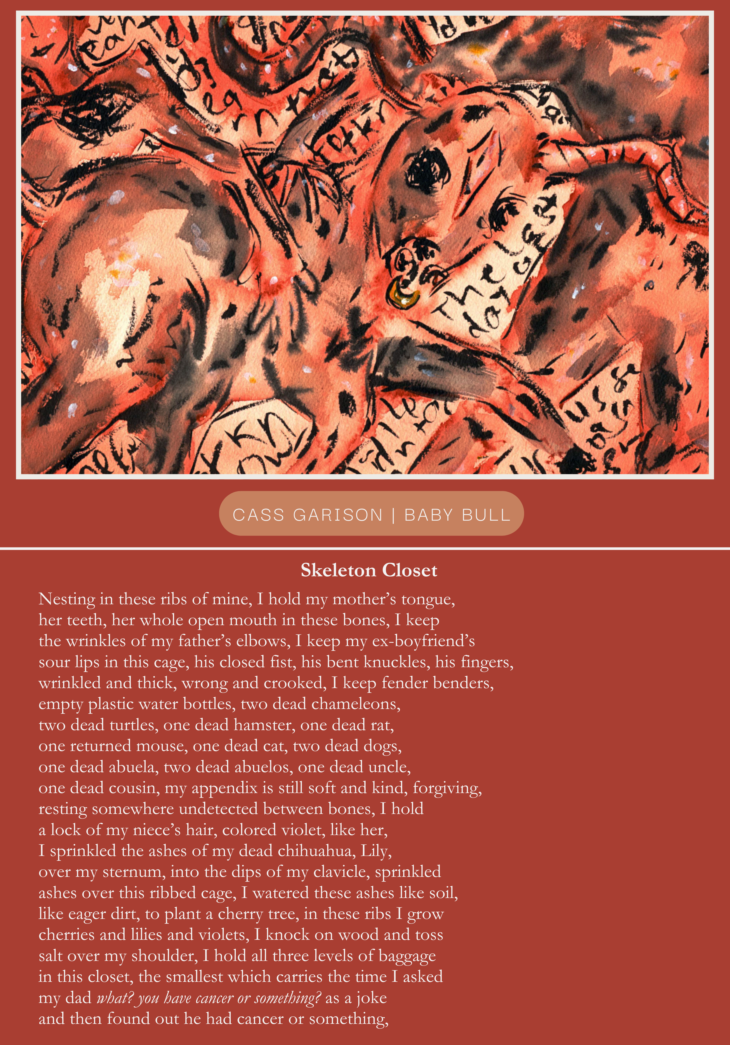Cass Garison | Baby Bull and Michael Cuervo | Skeleton Closet