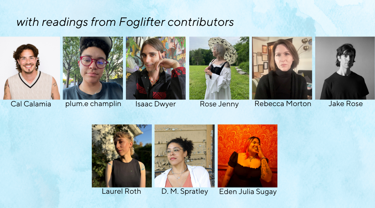 Headshots and names of Foglifter contributors